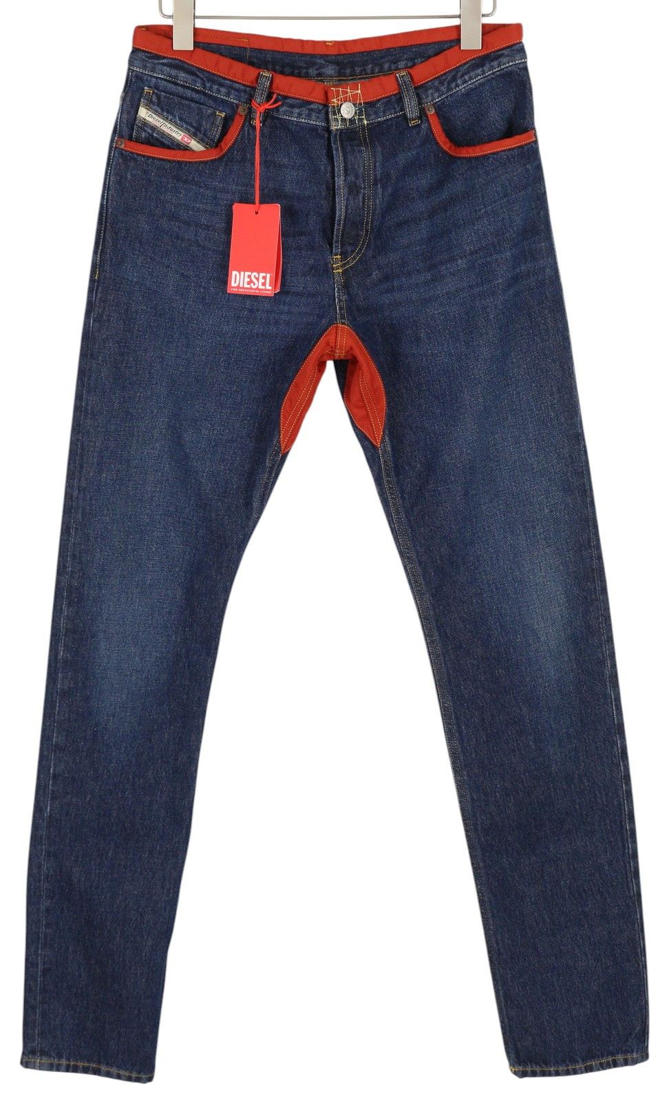 Diesel D-SARK-Z-SP 09C88 W32/L34 Slim Washed Blue Jeans 40893 Size US 32 / EU 48 - 1 Thumbnail