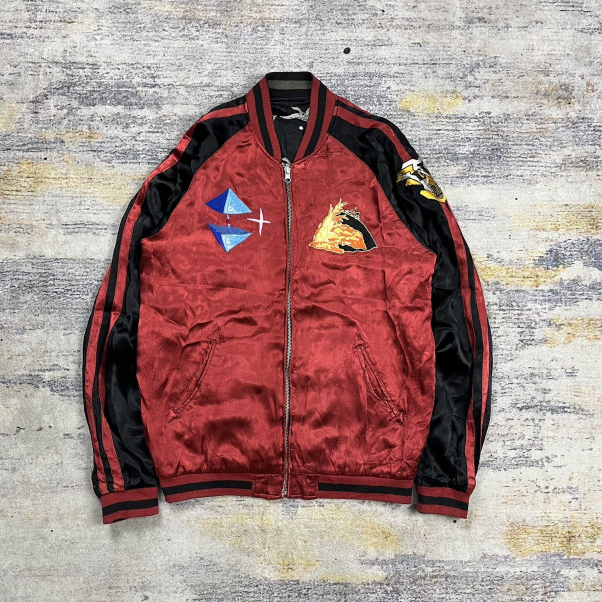 Anime Nishiki Evangelion reversible rayon souvenir sukajan jacket Size US L / EU 52-54 / 3 - 3 Thumbnail