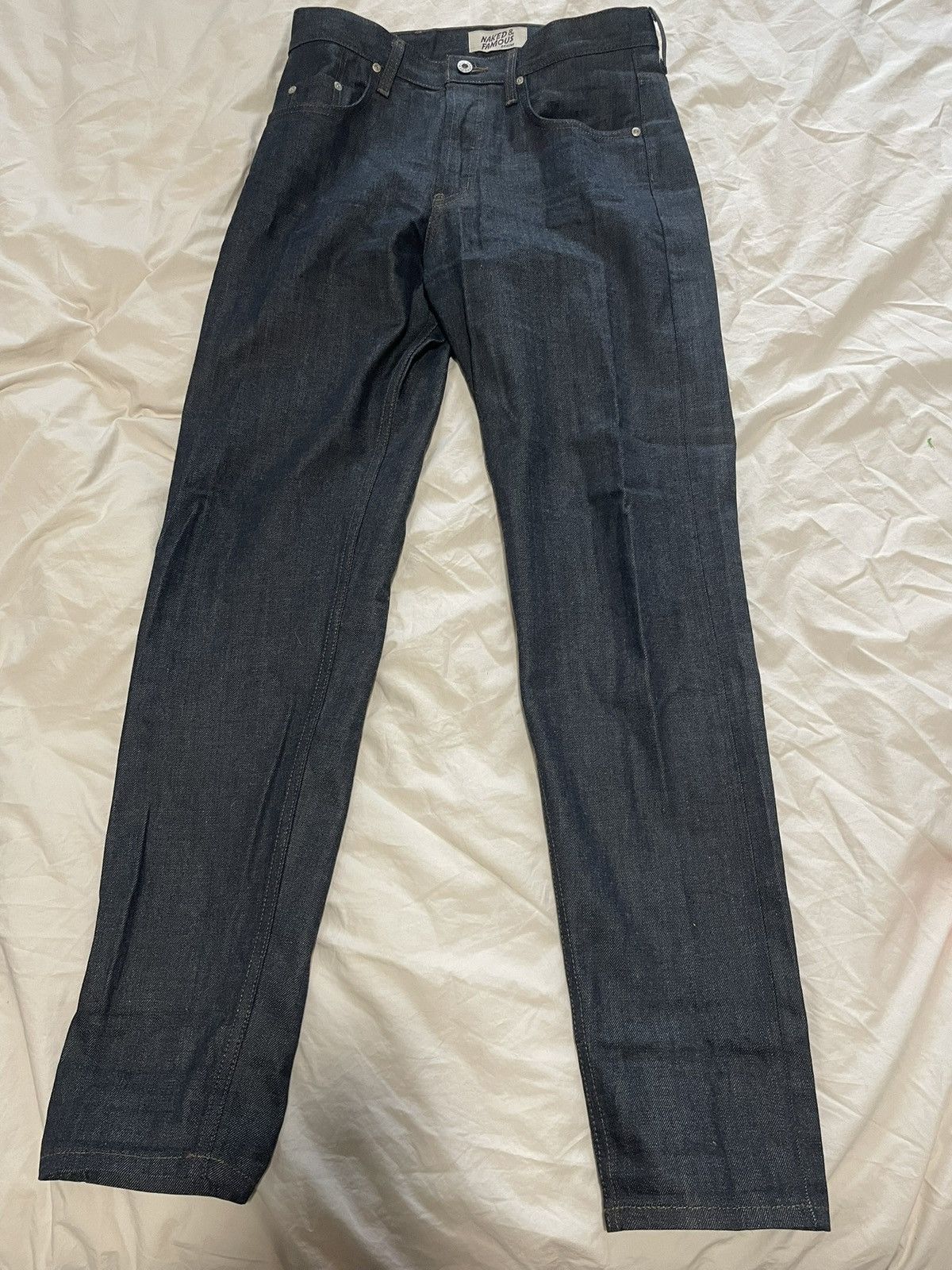Naked & Famous Naked and Famous Easy Guy blue grass selvedfe indigo 31 x 33 Size US 31 - 1 Thumbnail