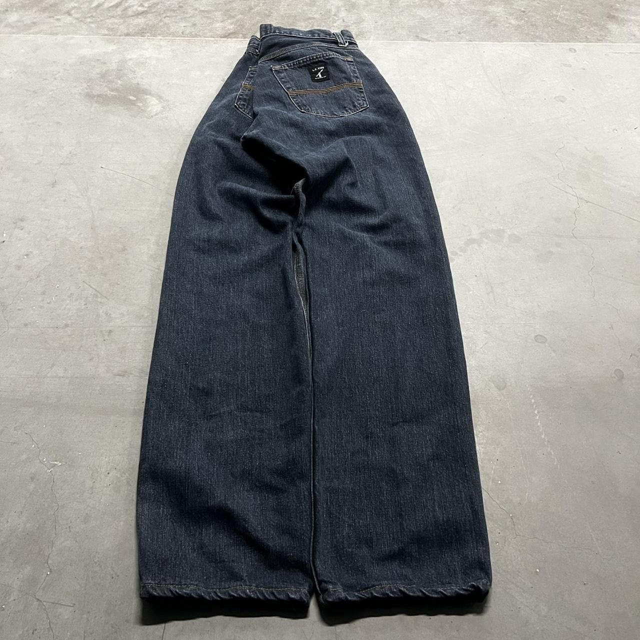 Vintage Vintage Y2K/90s Grunge Dark Wash MadeInUSA Denim Jeans! Size US 34 / EU 50 - 6 Thumbnail