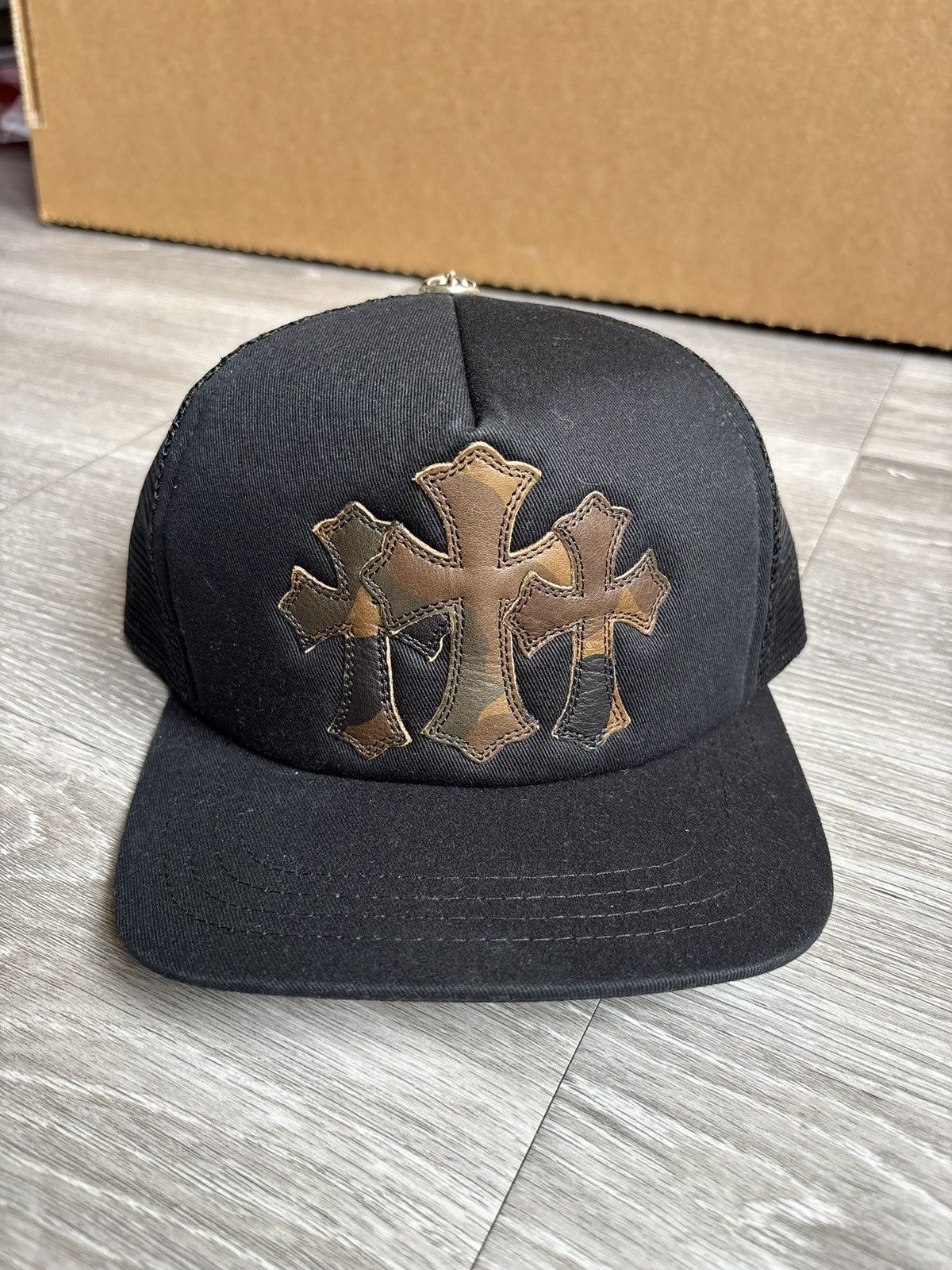 Chrome Hearts Chrome Hearts Camo Triple Cross Cemetery Hat Size ONE SIZE - 1 Thumbnail