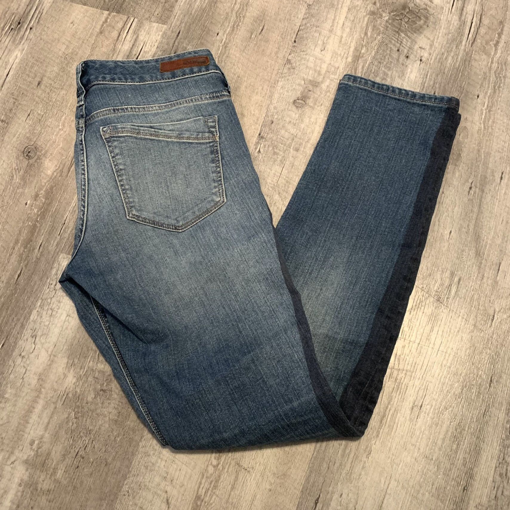 Express Express Jeans Womens 6 Stella Cropped Skinny Low Rise Medium Wash Side Stripe Size 28" / US 6 / IT 42 - 7 Thumbnail