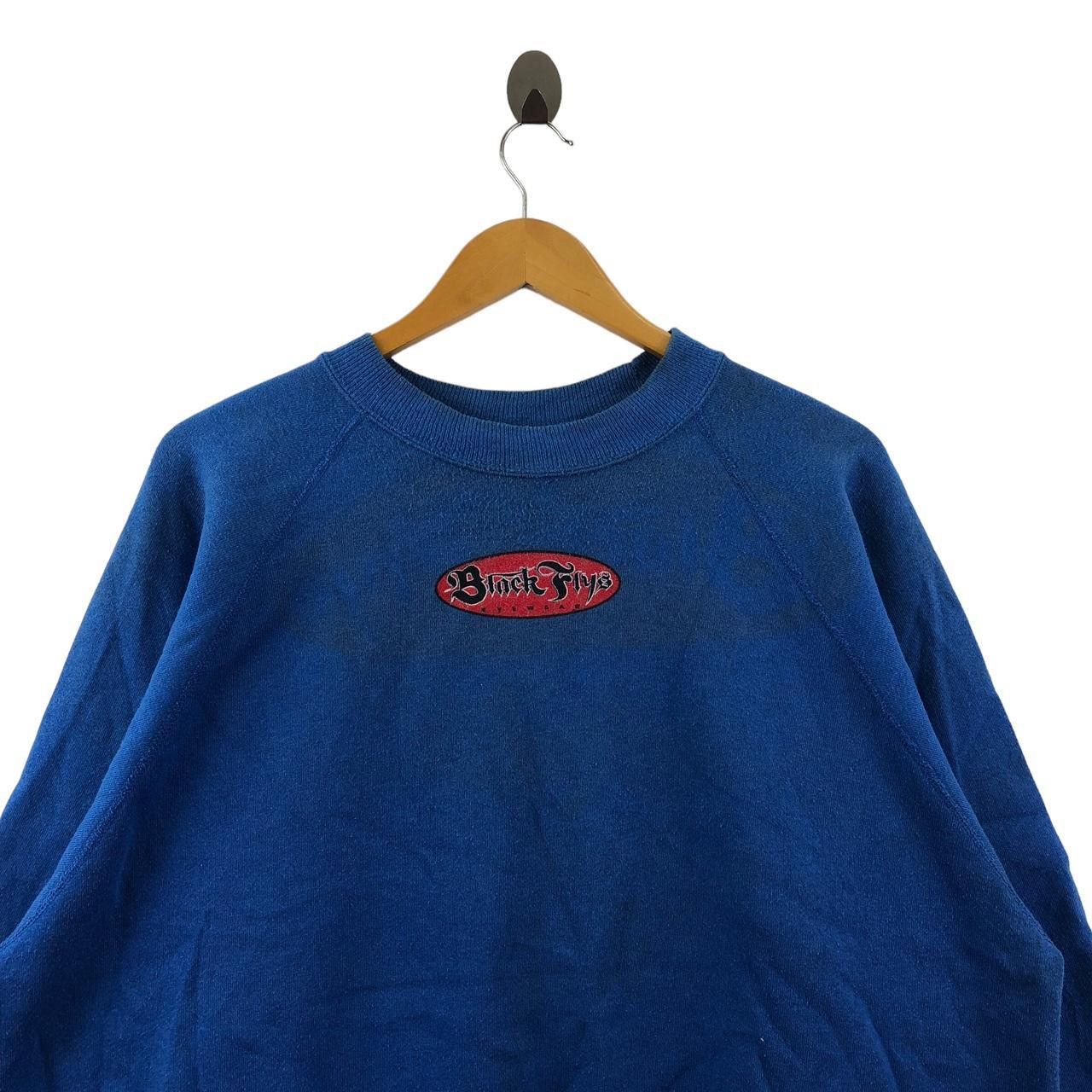 Vintage Vintage 90’ BLACK FLYS EYEWEAR SKATEBOARD Sweatshirt Sweater Size US XXL / EU 58 / 5 - 3 Thumbnail