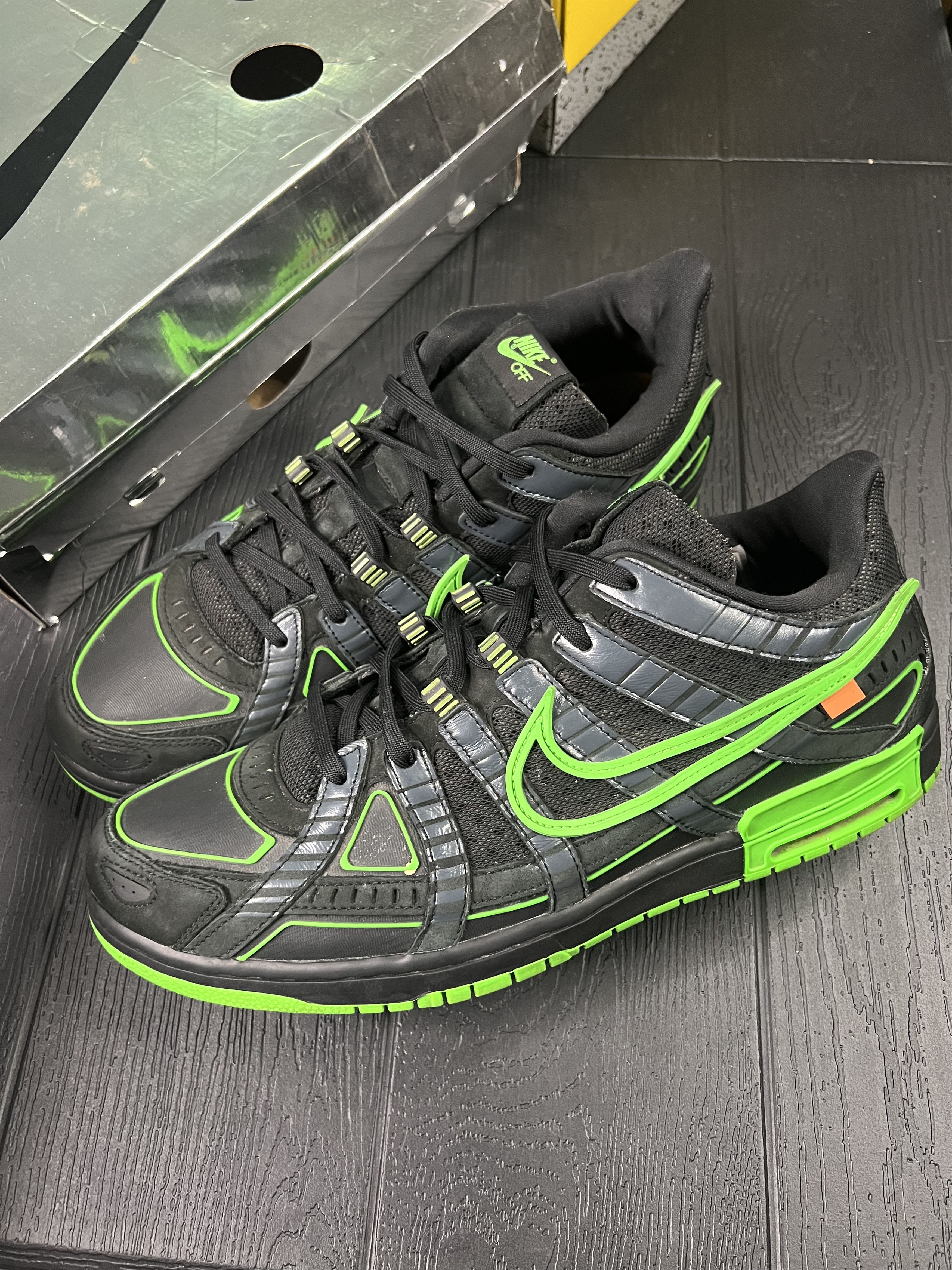 Nike × Off-White Nike Air Rubber Dunk Off-White Green Strike (2020) Size US 15 / EU 48 - 1 Thumbnail