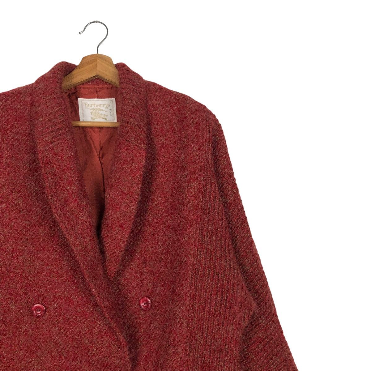 Burberry 🔥VINTAGE BURBERRYS KNIT WOOL BOMBER JACKET DOUBLE BREAST Size US M / EU 48-50 / 2 - 8 Thumbnail