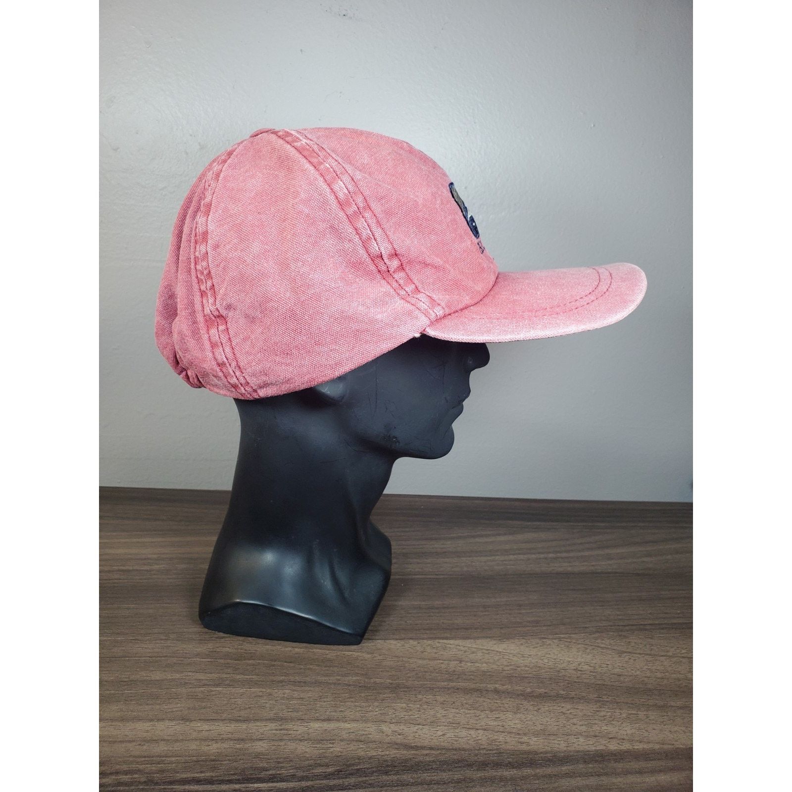 Abercrombie & Fitch × Vintage Abercrombie & Fitch Hat Cap Light Red Stretch Fit 90s 1892 Size ONE SIZE - 5 Thumbnail