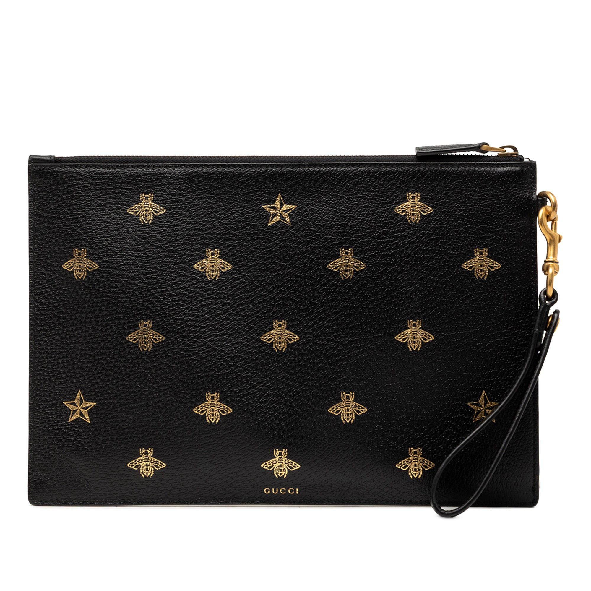 Gucci Leather Bee Star Clutch Size ONE SIZE - 1 Thumbnail
