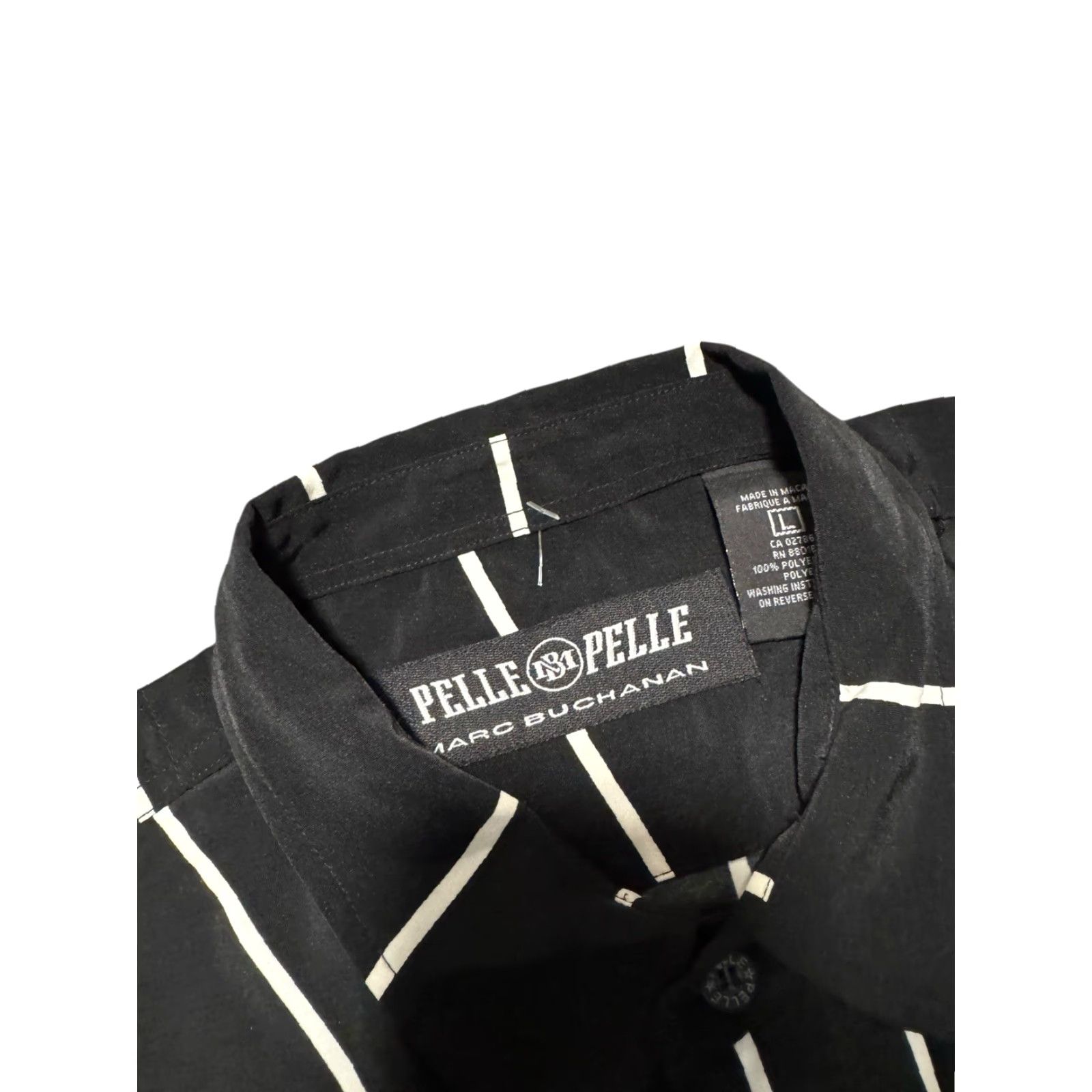 Pelle Pelle VINTAGE Pelle Pelle Marc Buchanan Samurai Print Button Down Shirt L-XL HTF Size US L / EU 52-54 / 3 - 6 Thumbnail