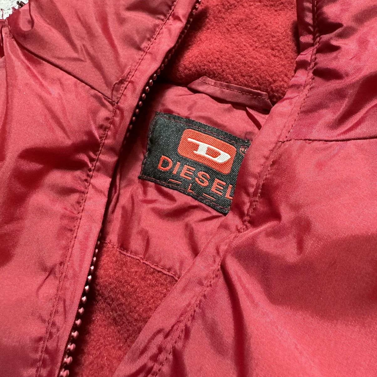 Diesel Vintage Diesel White Jeans Jacket Y2K Size L / US 10 / IT 46 - 6 Thumbnail