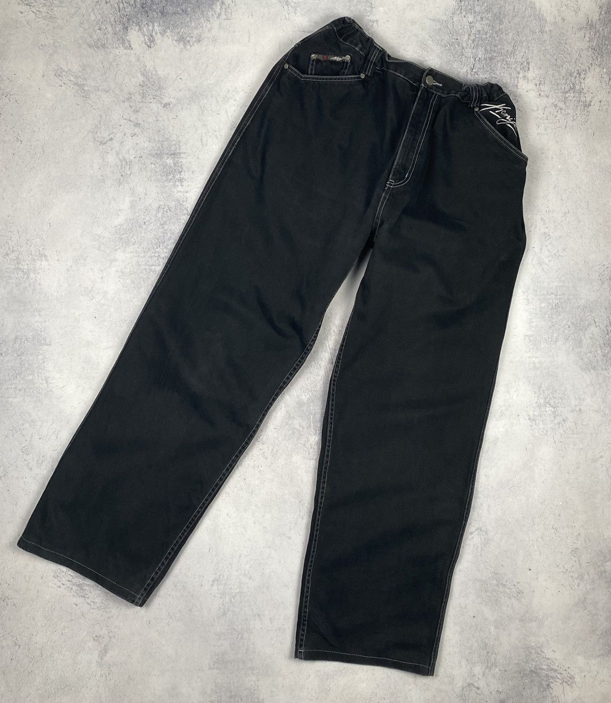 Karl Kani × Vintage Karl Kani Jeans Baggy Denim Vintage Y2K Style Hip Hop SK8 Size US 36 / EU 52 - 11 Thumbnail