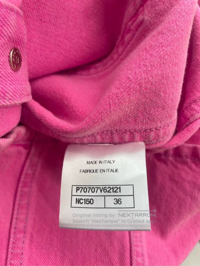 Chanel Chanel Rose-red denim jacket Size XS / US 0-2 / IT 36-38 - 4 Thumbnail