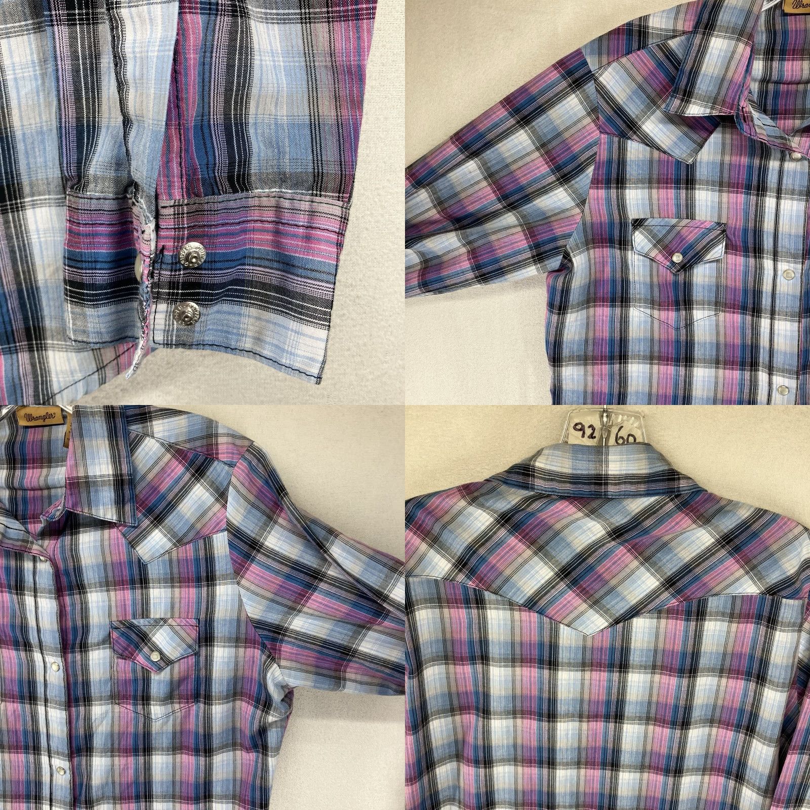 Wrangler Wrangler Western Shirt Pear Snap Long Sleeve Button-Up Cotton Blend Multicolor Adult Medium Womens Size M / US 6-8 / IT 42-44 - 8 Thumbnail