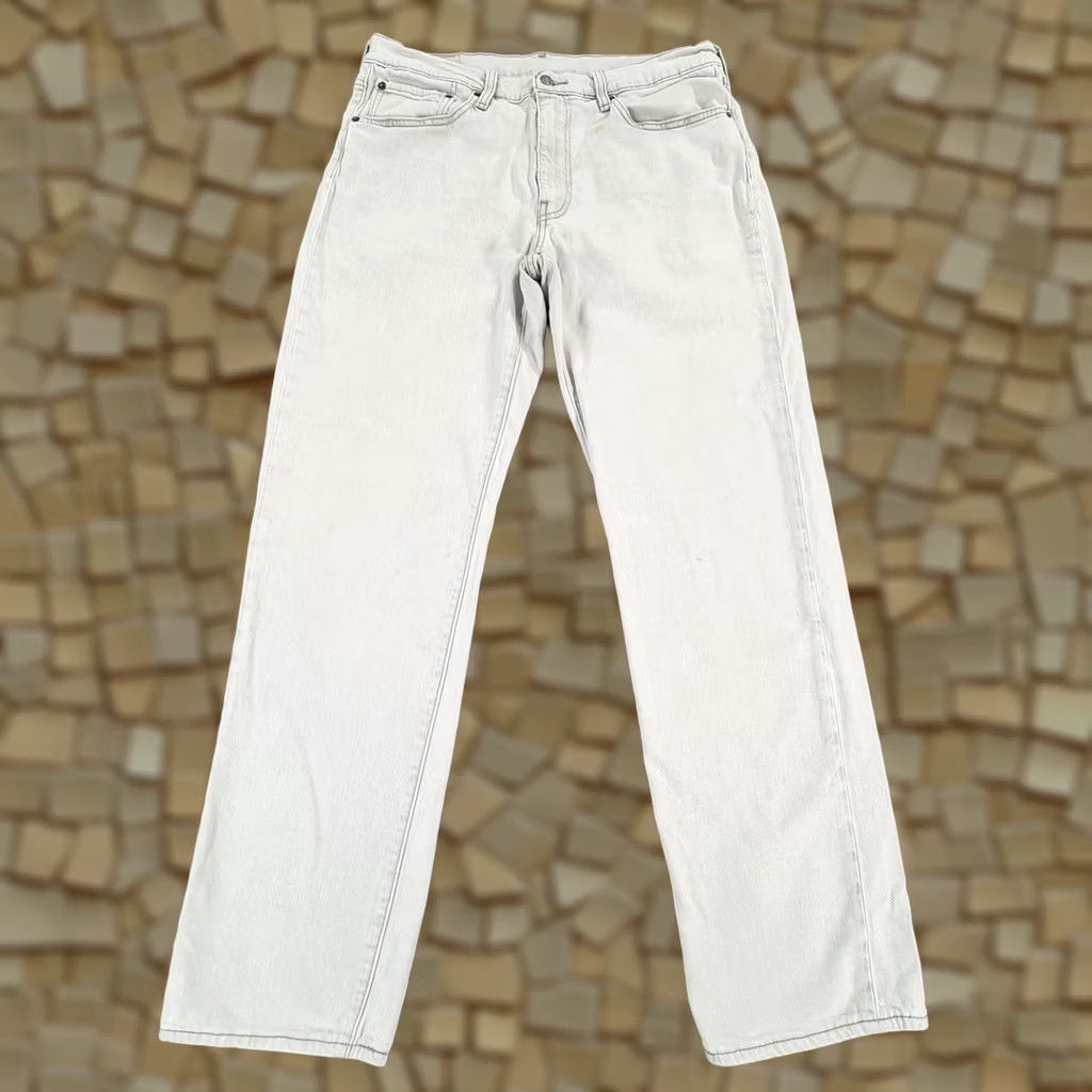 Levi's Levis 541 Jeans Athletic Fit W35 L32 Grey Denim 5-Pocket Stretch Zip Fly Mens Regular Modern Straight Vintage: No Size US 35 - 1 Thumbnail