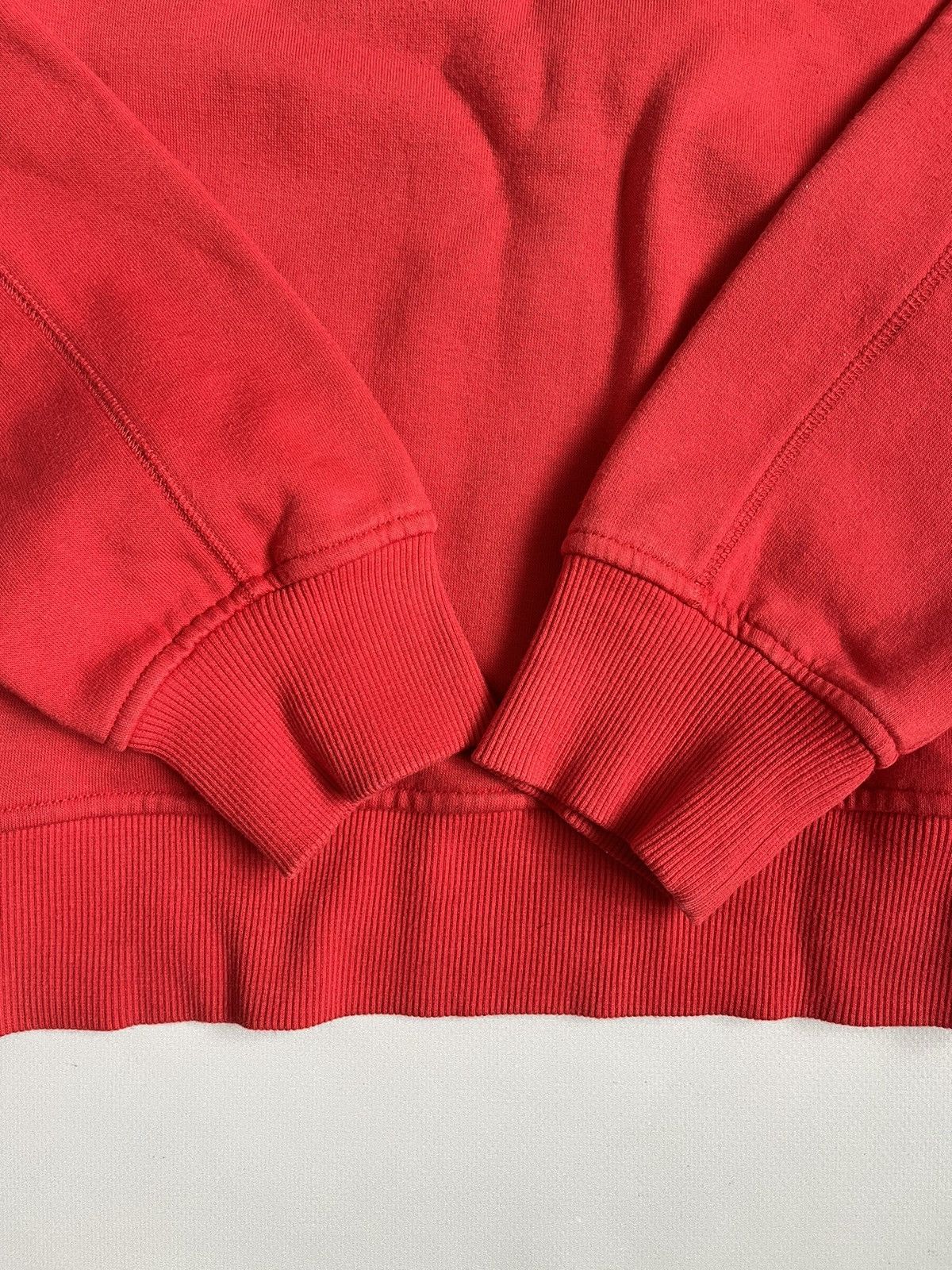Nike × Vintage Vintage Y2K Unisex Nike Big Swoosh Red Sweatshirt Size US M / EU 48-50 / 2 - 9 Thumbnail