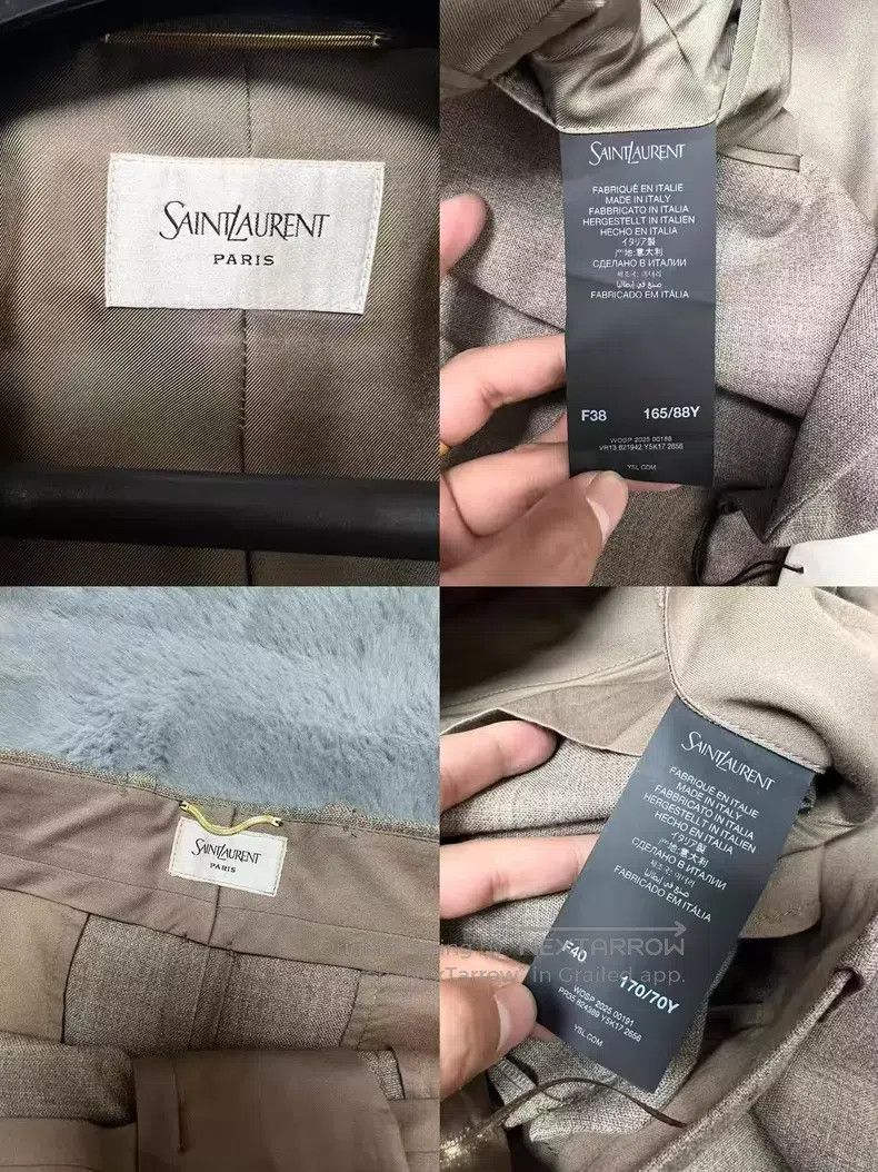 Saint Laurent Paris Saint Laurent Paris Double-Breasted Suit and Trousers Set Size XS / US 0-2 / IT 36-38 - 7 Thumbnail