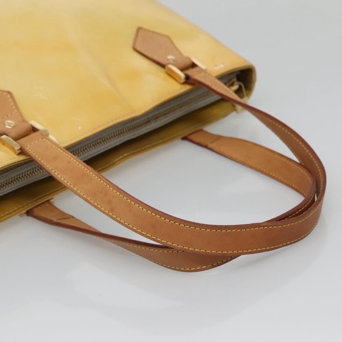 Louis Vuitton LOUIS VUITTON Monogram Vernis Houston Hand Bag Gris M91053 Size ONE SIZE - 7 Thumbnail
