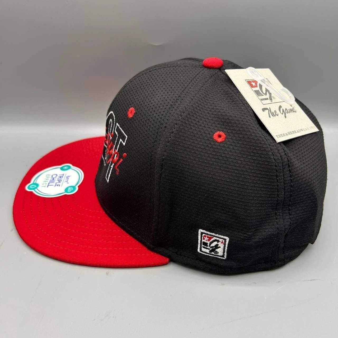 The Game East Mississippi Hat Men Black Red The Game Fitted Cap New M Size ONE SIZE - 5 Thumbnail