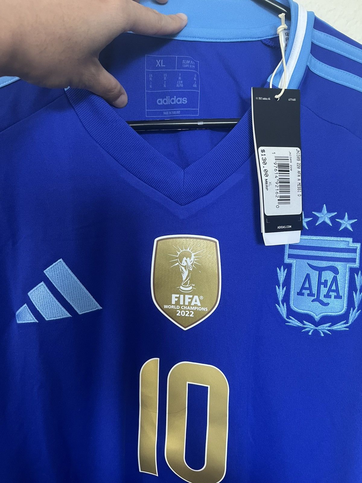 Adidas Adidas Argentina 2024 Away Soccer Football Jersey Messi 10 Size US XL / EU 56 / 4 - 2 Thumbnail