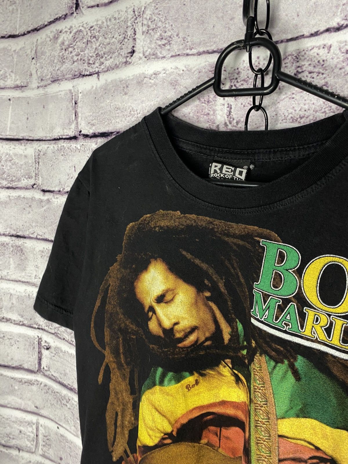Bob Marley Men's Vintage T-Shirt 90s Bob Marley Rasta Rap Tee Size US M / EU 48-50 / 2 - 3 Thumbnail