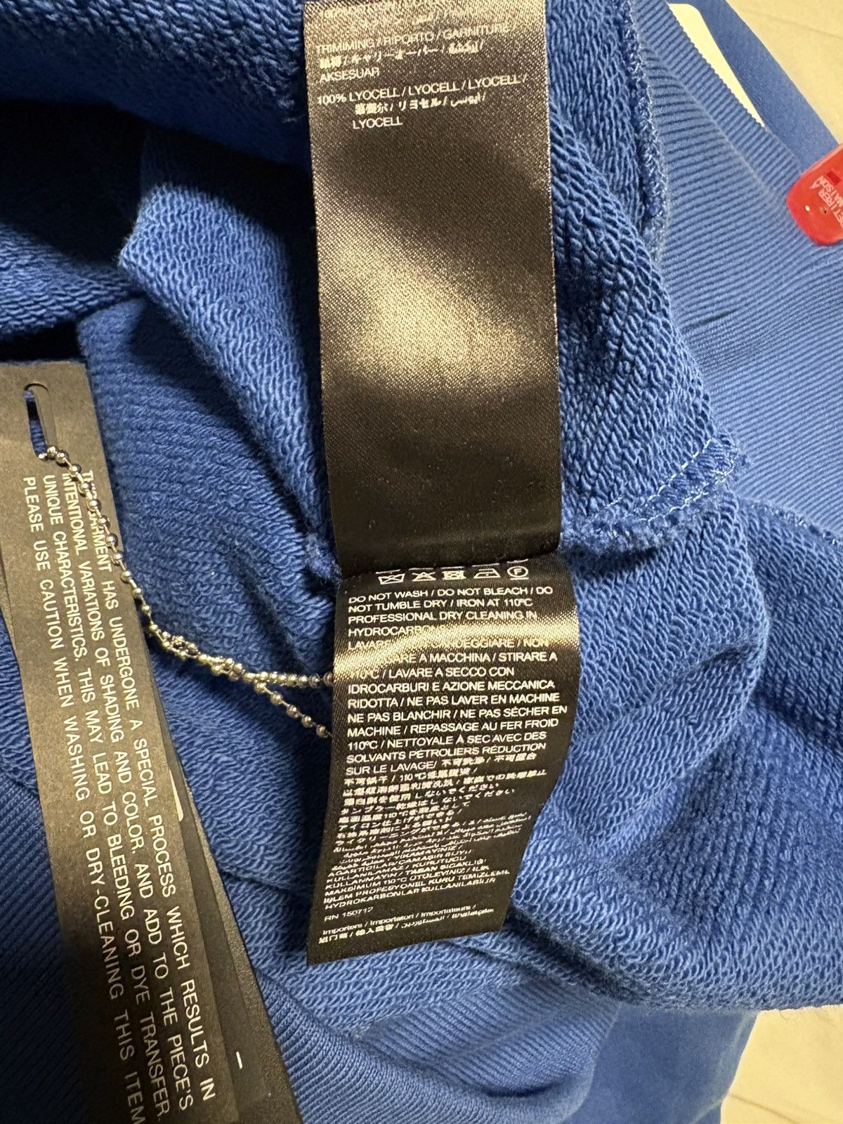 Amiri NEW Amiri Core Logo Blue Heavyweight Hoodie Size X-LARGE Size US XL / EU 56 / 4 - 9 Thumbnail