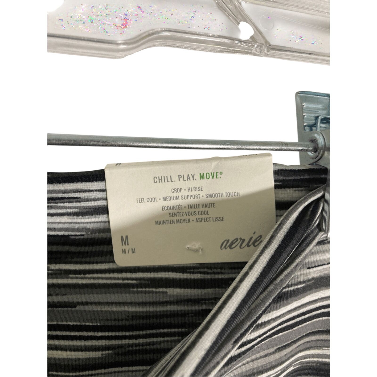 Other NWT Aerie Stripe High Rise Pilates Cyclist Gym Workout Size 28" / US 6 / IT 42 - 2 Thumbnail