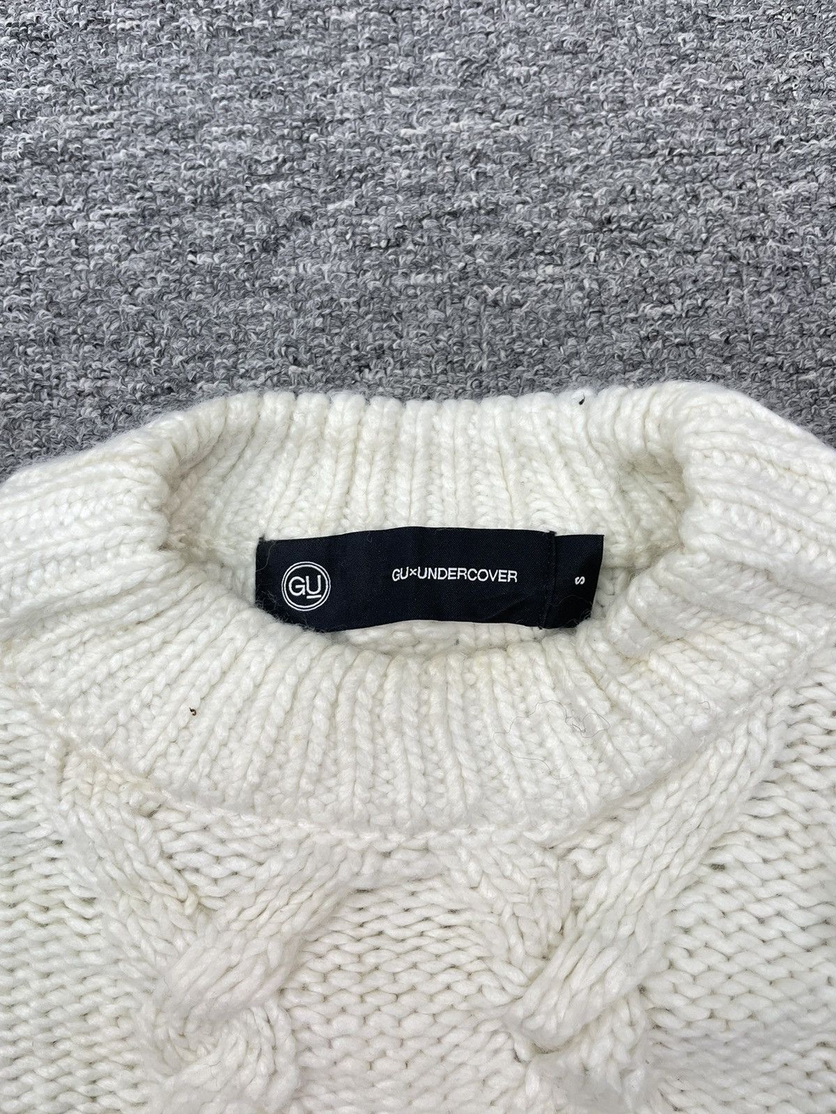 Undercover 🇯🇵 Undercover Sweater Cable Knit Oversized Baggy White Size US L / EU 52-54 / 3 - 8 Thumbnail