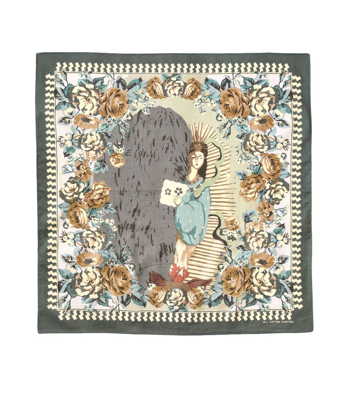 Kapital Kapital color Bandana (AMATERASU) khaki Size ONE SIZE - 1 Preview