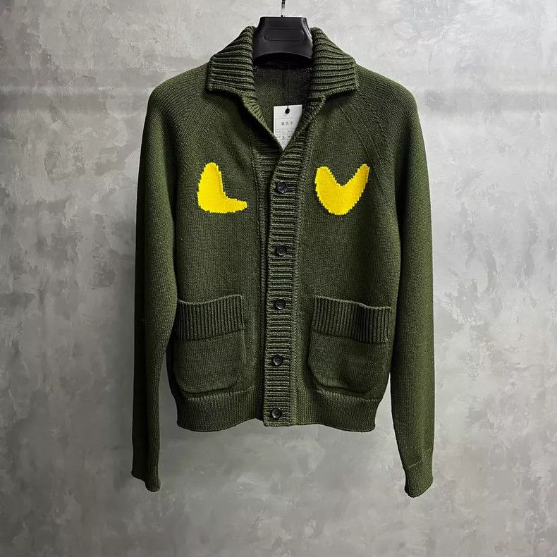 Louis Vuitton Louis Vuitton olive-green geometric intarsia lapels and s Size US XS / EU 42 / 0 - 1 Thumbnail