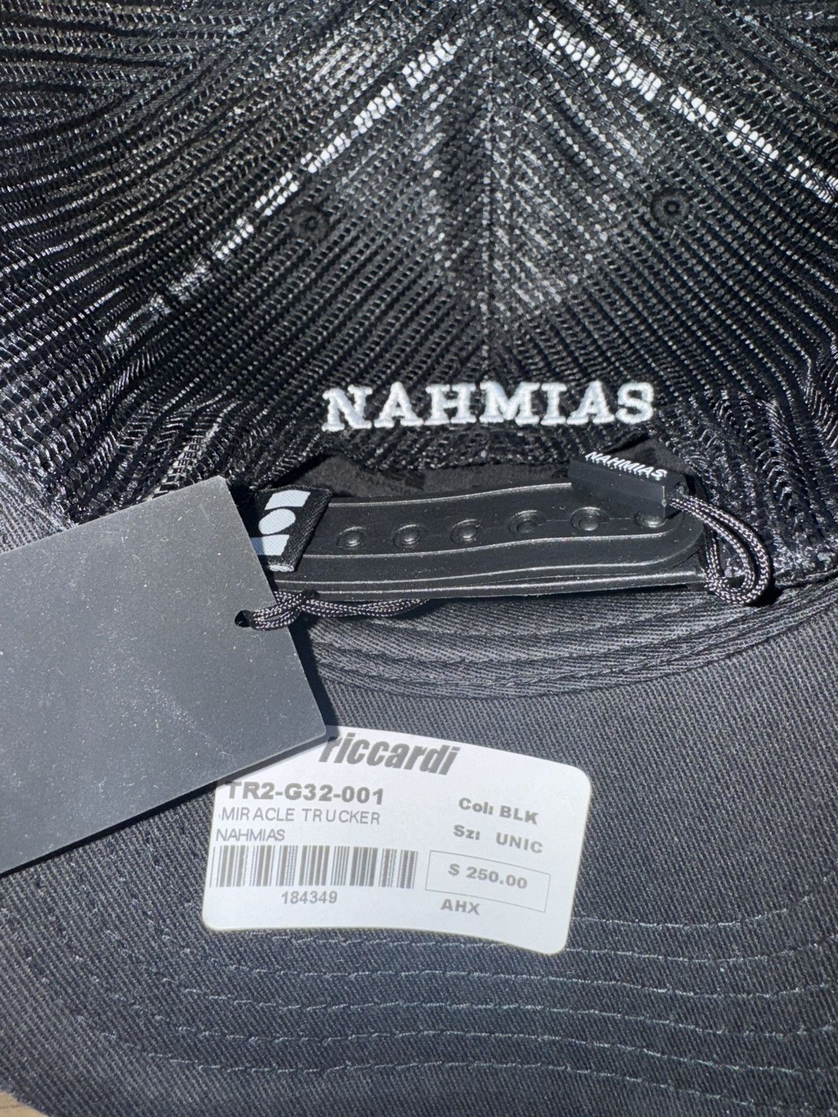 Nahmias Soldout RARE Nahmias Miracle Academy Black Trucker Hat NEW Size ONE SIZE - 2 Thumbnail