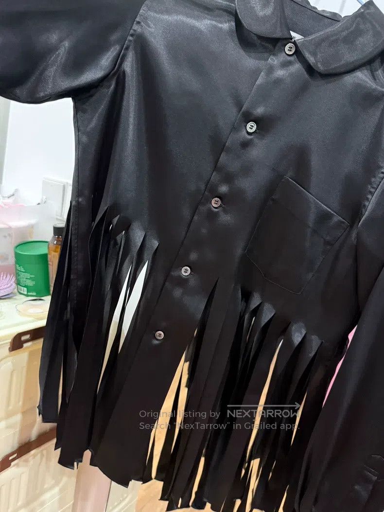 Comme des Garcons Comme Des Garcons Fringe Hem Shirt S Size Size S / US 4 / IT 40 - 2 Thumbnail
