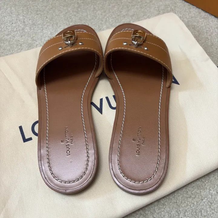 Louis Vuitton Louis Vuitton Brown Slide Sandals for Summer -2508 Size US 5 / EU 37 - 3 Thumbnail