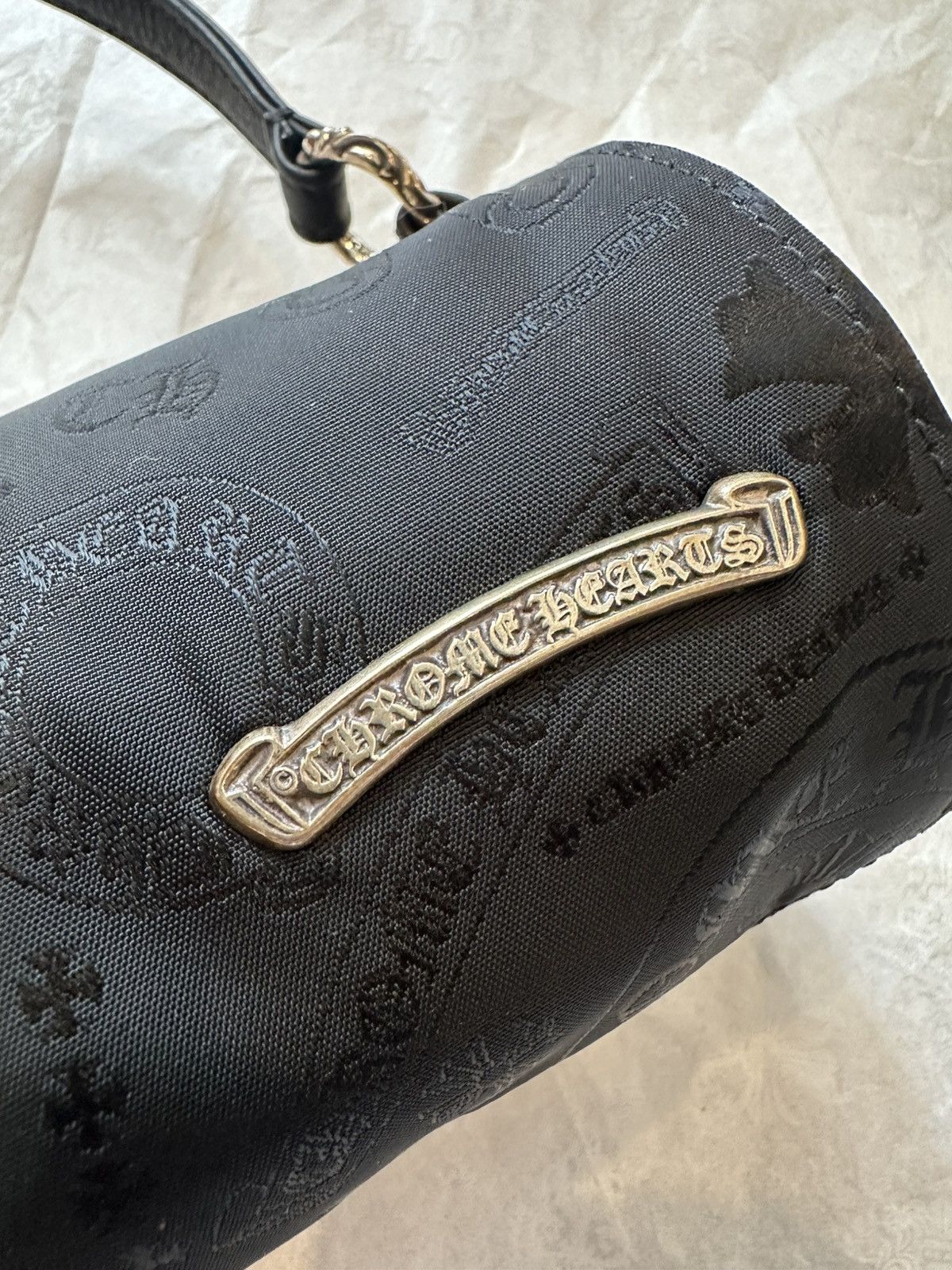 Chrome Hearts Chrome Hearts Nylon Tonal Monogram Cross Grinds Mini Handbag Size ONE SIZE - 2 Thumbnail