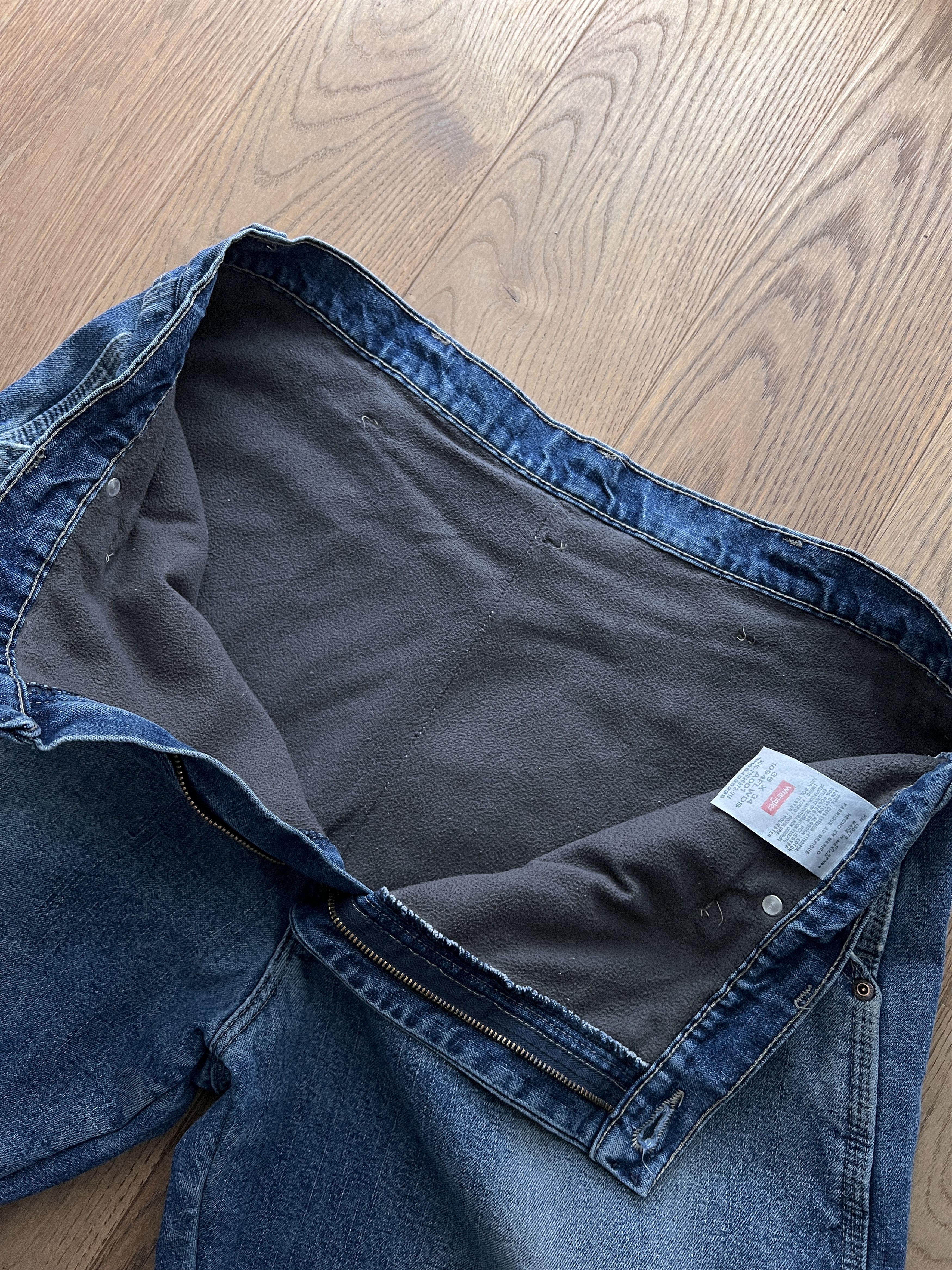 Wrangler Crazy! Wrangler vintage 90s carpenter fleece denim workpants Size US 36 / EU 52 - 14 Thumbnail