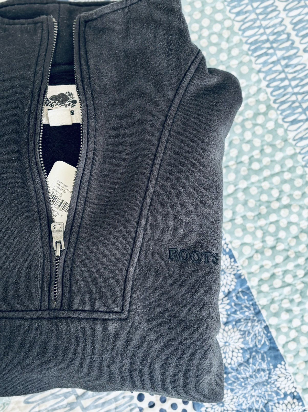 Roots ROOTS Half Zip Stein Gender Free - Graphite Size US L / EU 52-54 / 3 - 2 Thumbnail