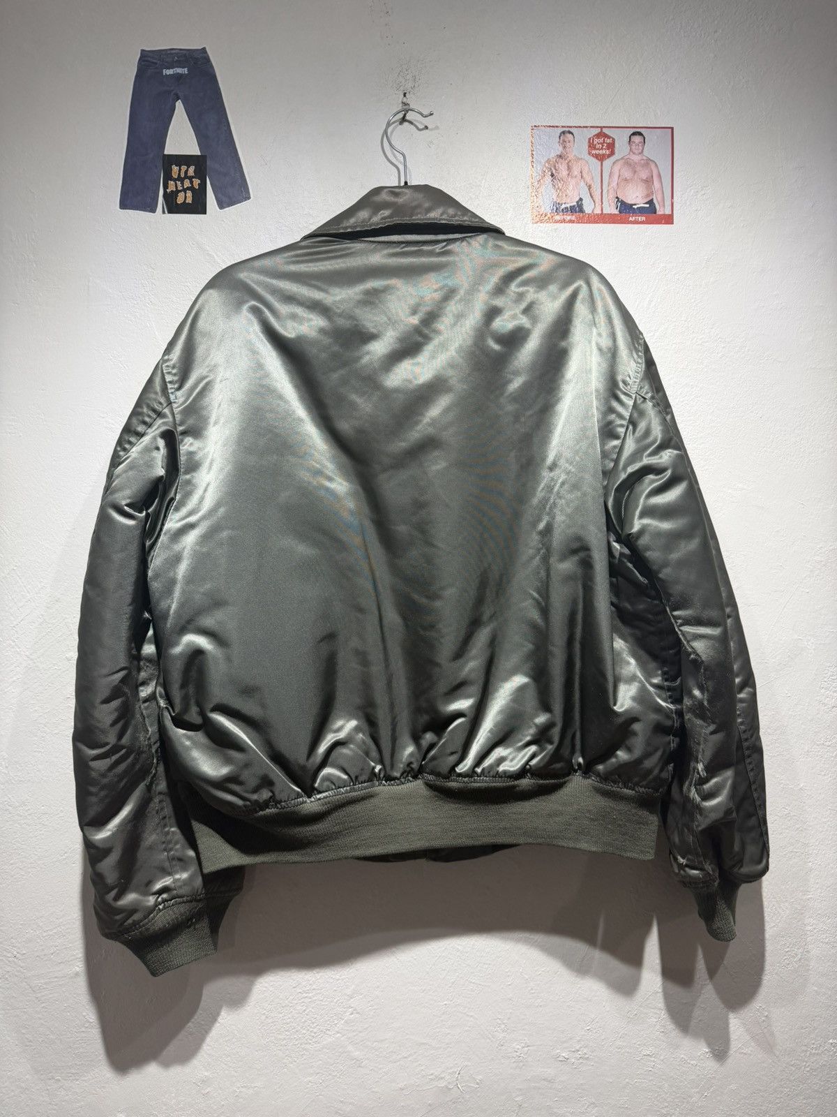 Vintage vintage US military CWU-45 flight jacket Size US L / EU 52-54 / 3 - 2 Thumbnail