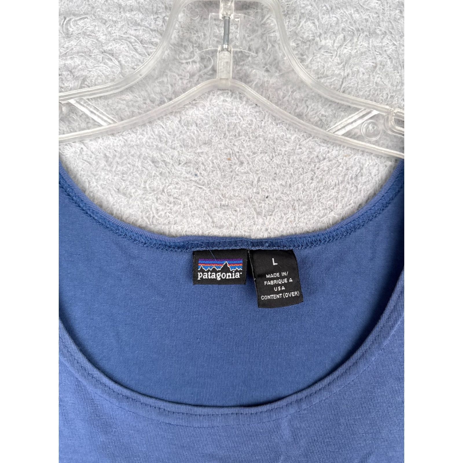 Patagonia Patagonia Shirt Women Large Blue Tank Sleeveless Cotton Polyester Blend Casual Solid Tank Top Adult Regular Sleeveless Outdoor Size L / US 10 / IT 46 - 6 Thumbnail