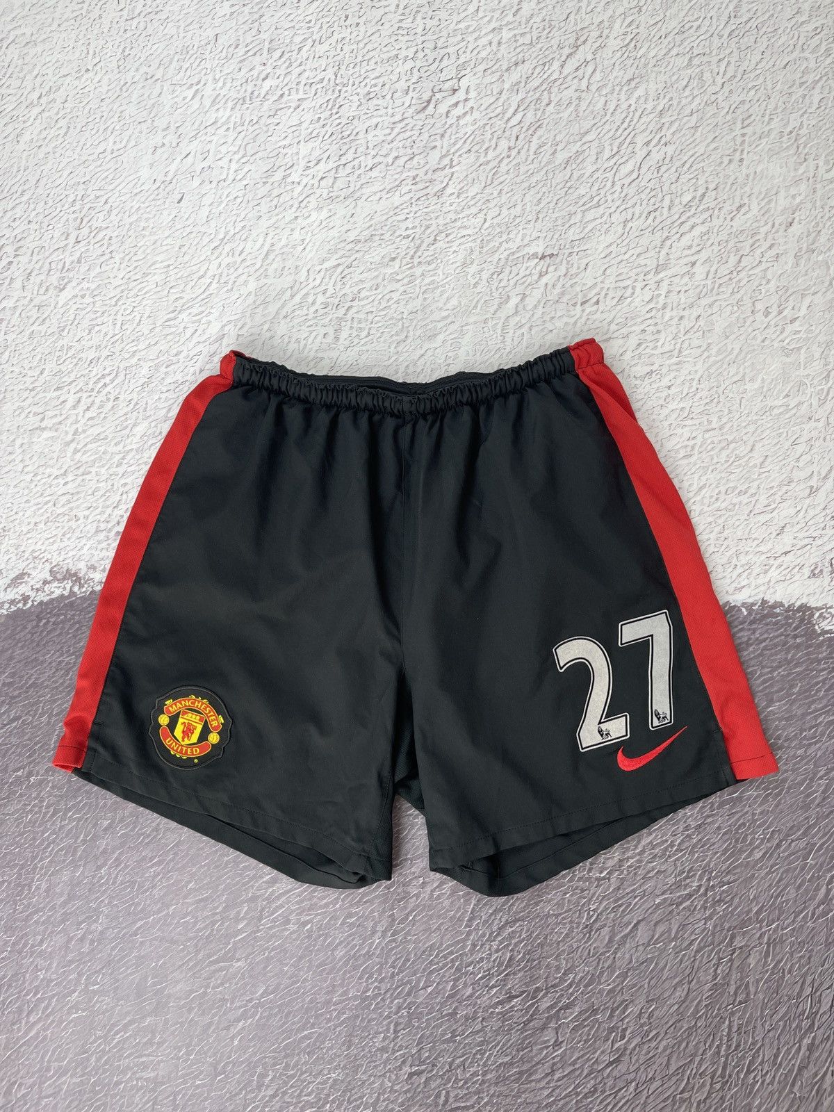 Nike Nike Manchester United 2009 10 match worn #27 Macheda shorts Size US 36 / EU 52 - 1 Thumbnail