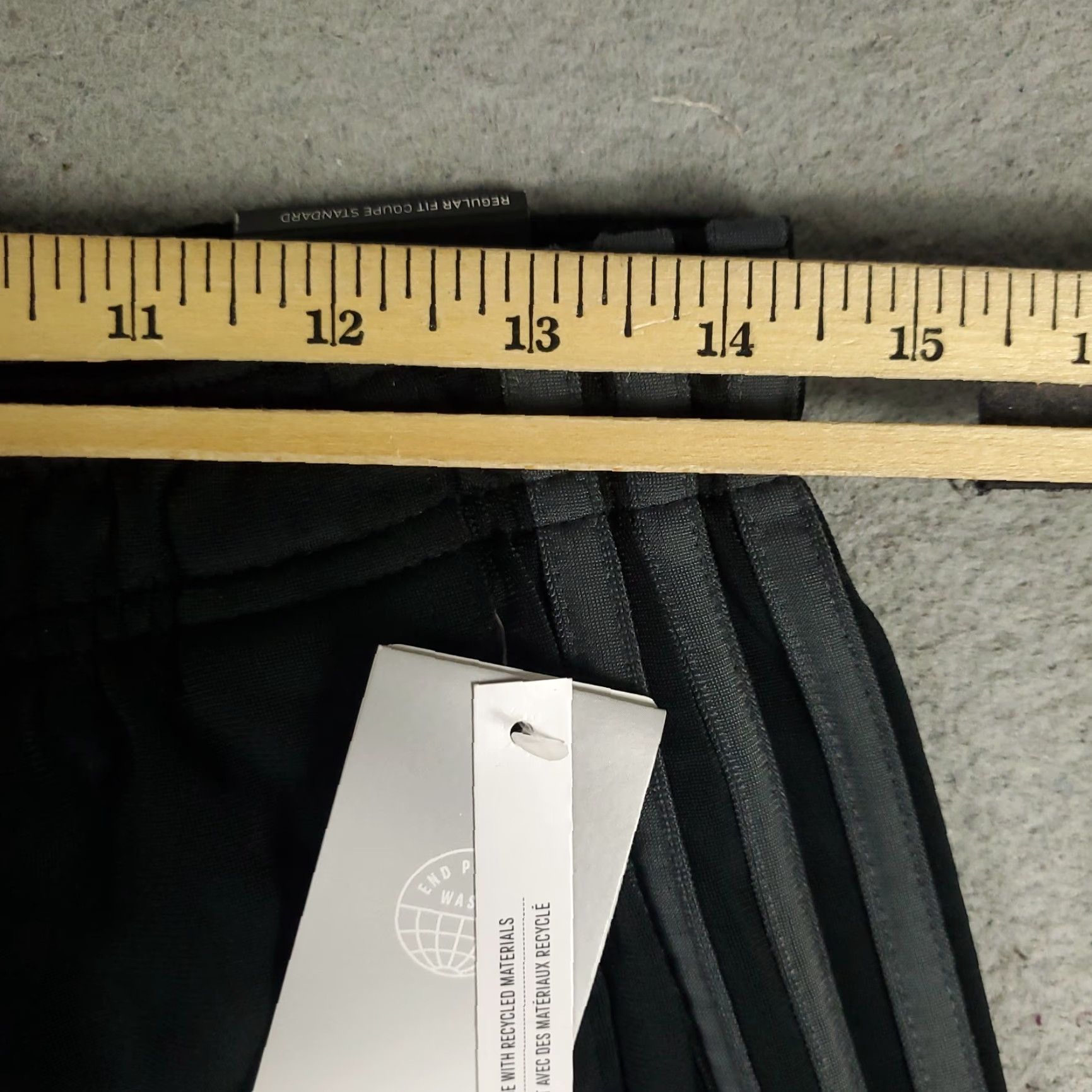 Adidas Adidas Pants Mens Medium Black Trico Ankle Zip Tapered Sweatpants Joggers Athletic Regular Fit Size US 31 - 3 Thumbnail