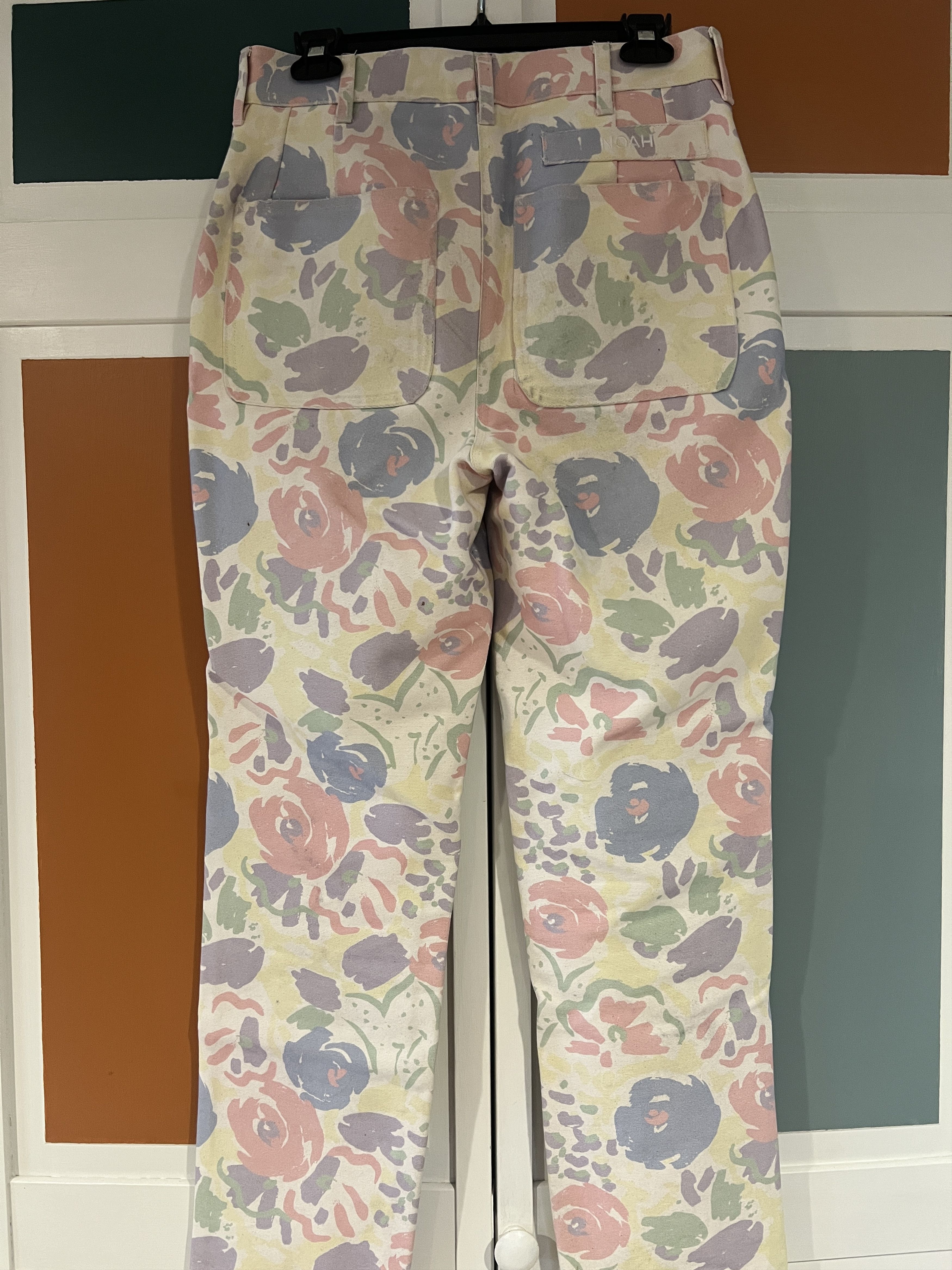 Noah Floral Canvas Pants Size US 28 / EU 44 - 2 Thumbnail