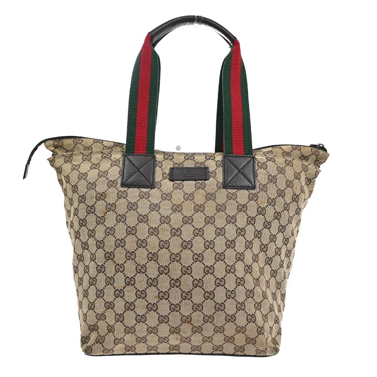 Gucci Gucci Web Zip Tote GG Canvas Size ONE SIZE - 1 Thumbnail