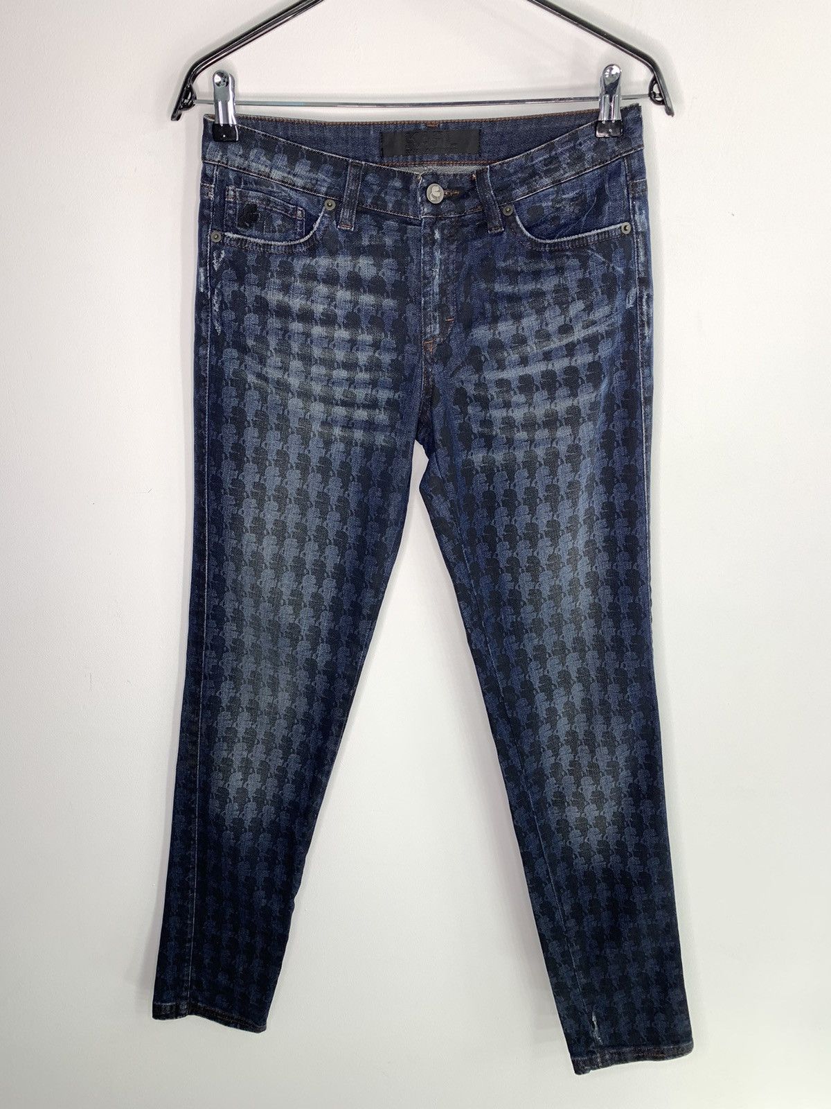 image of Karl Lagerfeld Monogram Women Jeans 28 Size in Blue