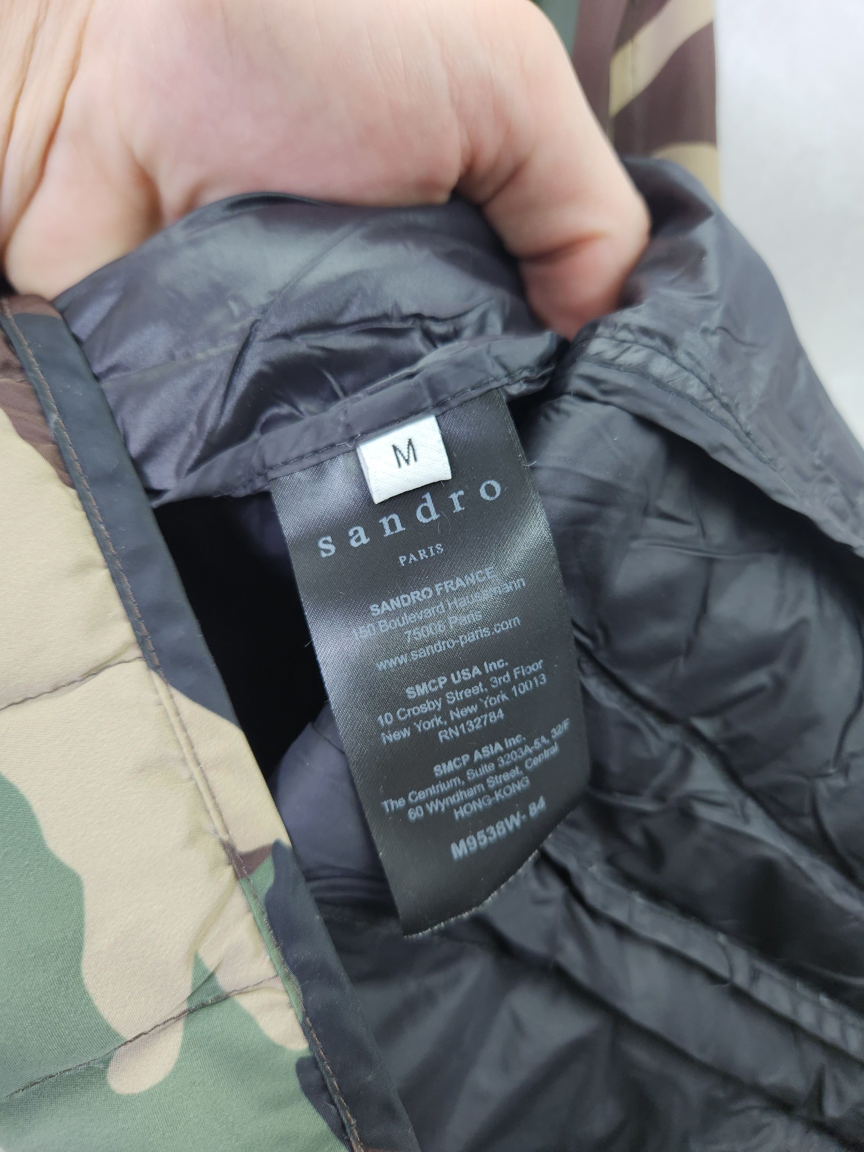 Sandro Sandro camouflage Lightweight down bomber jacket Size US M / EU 48-50 / 2 - 9 Thumbnail