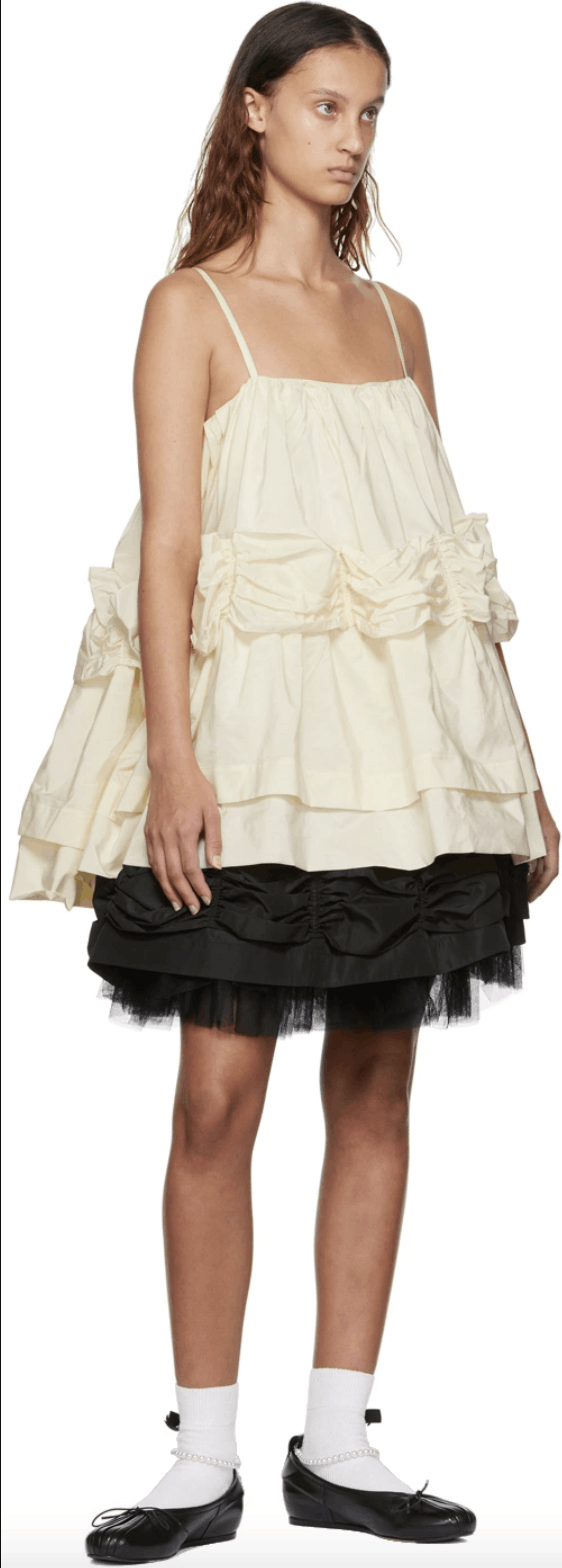 Simone Rocha SIMONE ROCHA Gathered tiered taffeta camisole Size S / US 4 / IT 40 - 2 Thumbnail