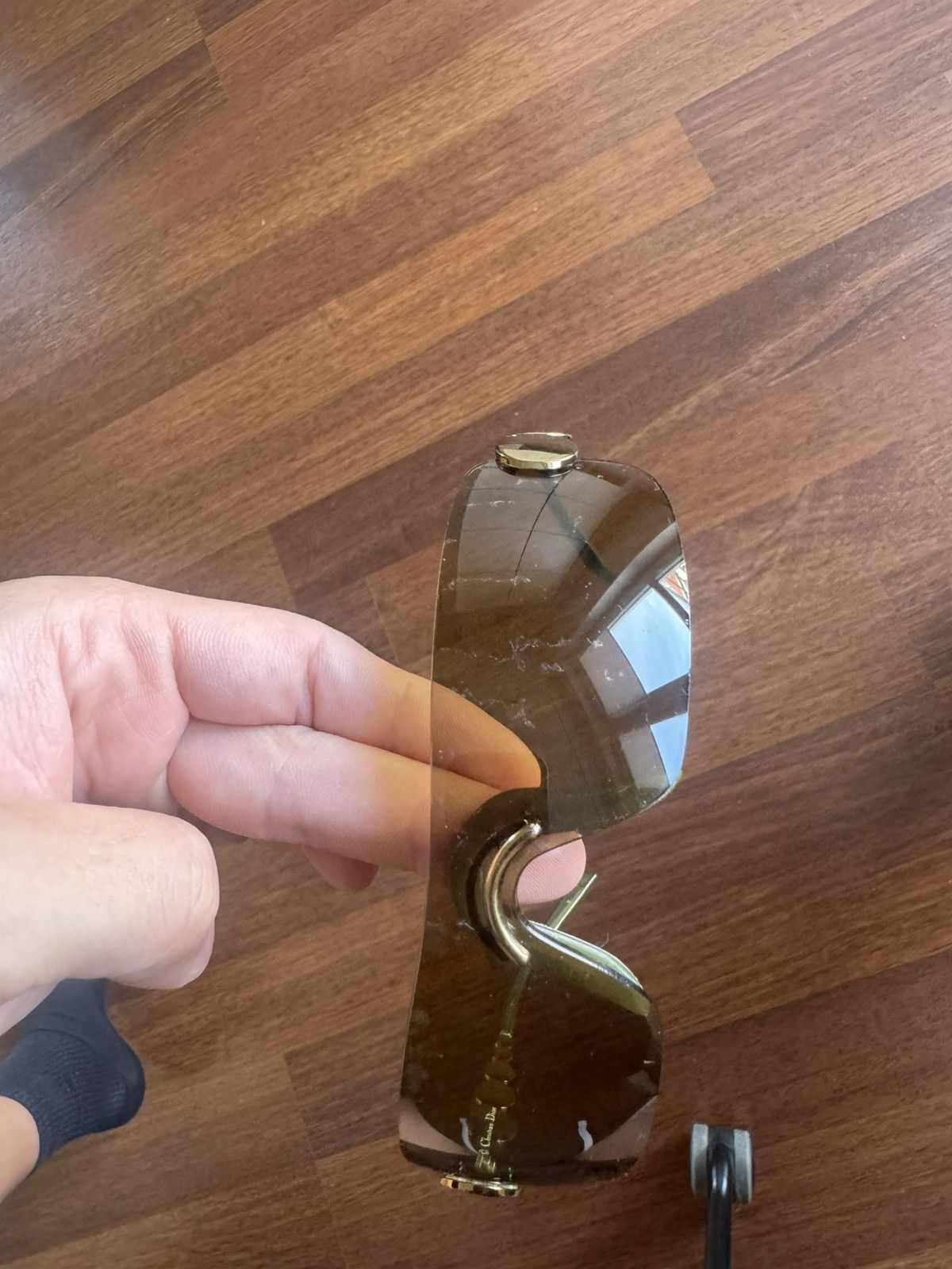Dior Dior green y2k shield sunglasses Size ONE SIZE - 11 Thumbnail