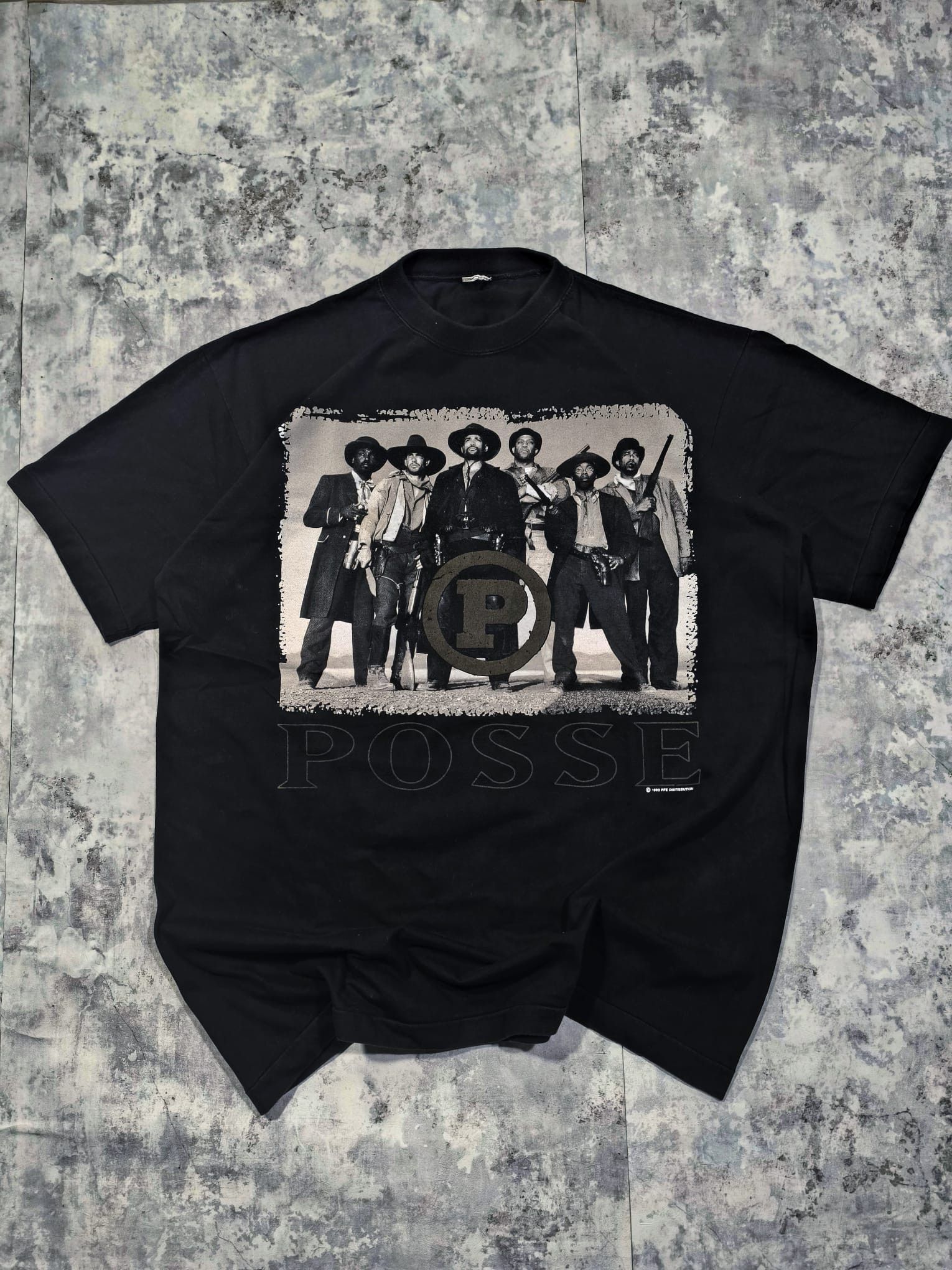Vintage vintage 1993 Posse Film single stitch tshirt Size US XL / EU 56 / 4 - 1 Thumbnail