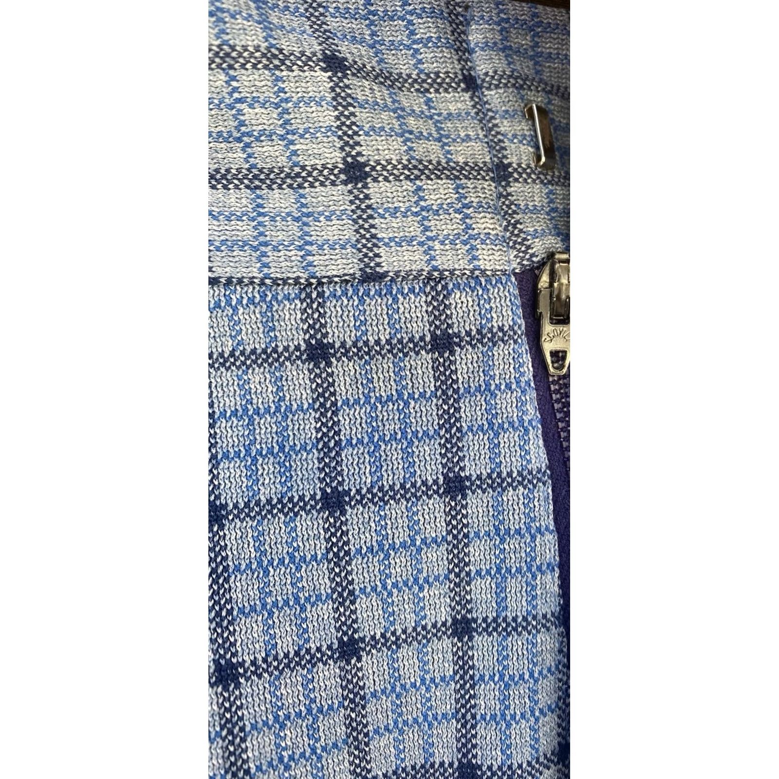 JCPenney Vtg Plaid Polyester Pants Scovill Zipper JCPenney 32 in Waist 60s 70s Hippy Mod Pants Mens Size US 32 / EU 48 - 3 Thumbnail