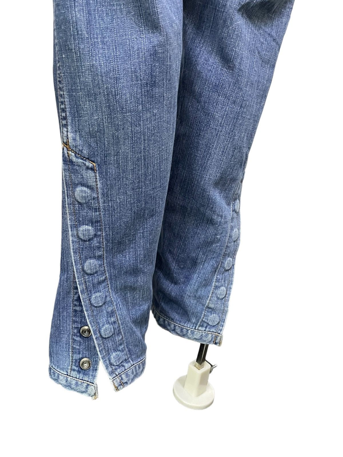 Final Home × Issey Miyake × Zucca Zucca By Issey Miyake Scuba Crotch Button Leg Wash Jeans Size US 31 - 7 Thumbnail