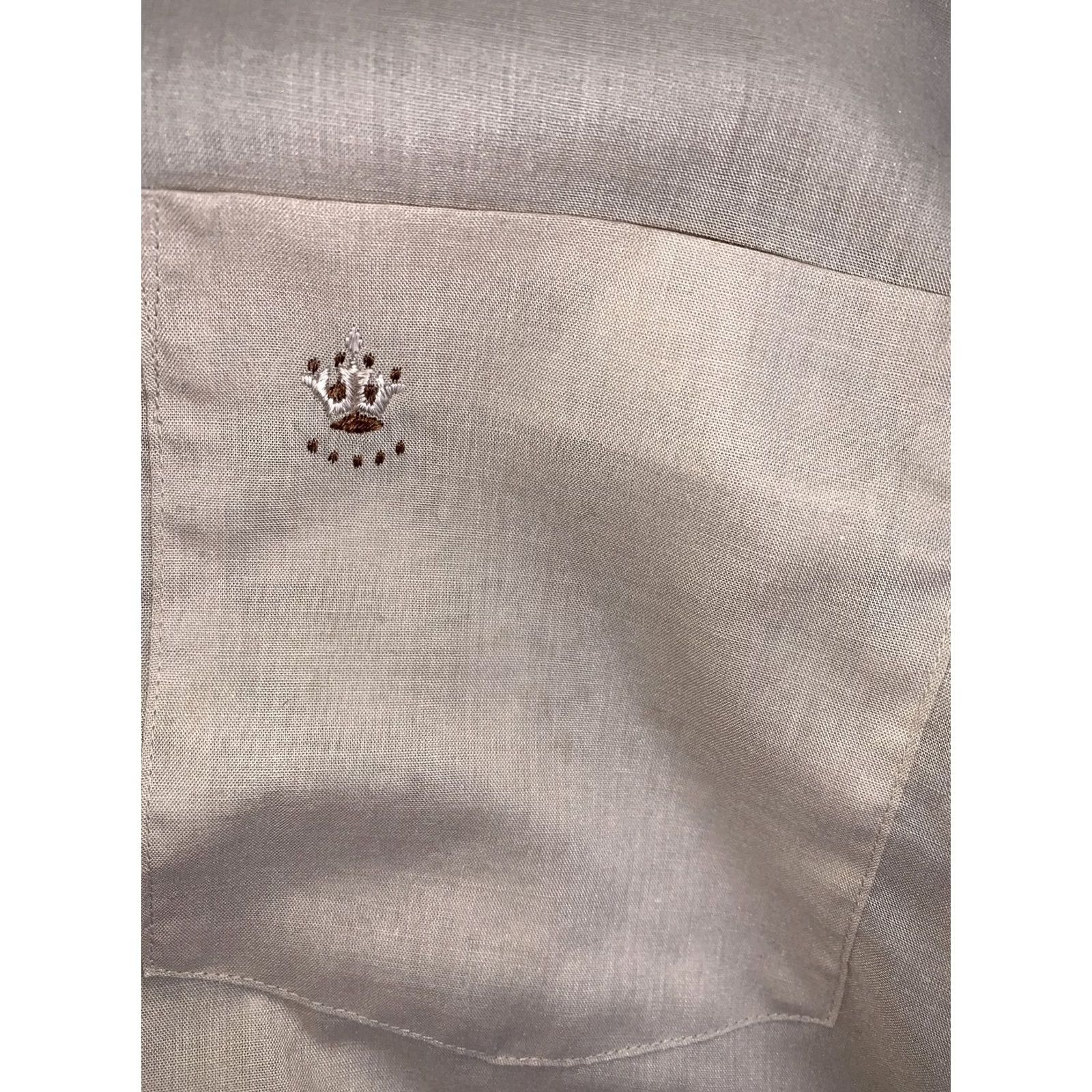 Vintage Vintage 1970-80 Mens Crown Embroidery Pocket Button Up Short Sleeve Shirt-8700 Size US XL / EU 56 / 4 - 2 Thumbnail