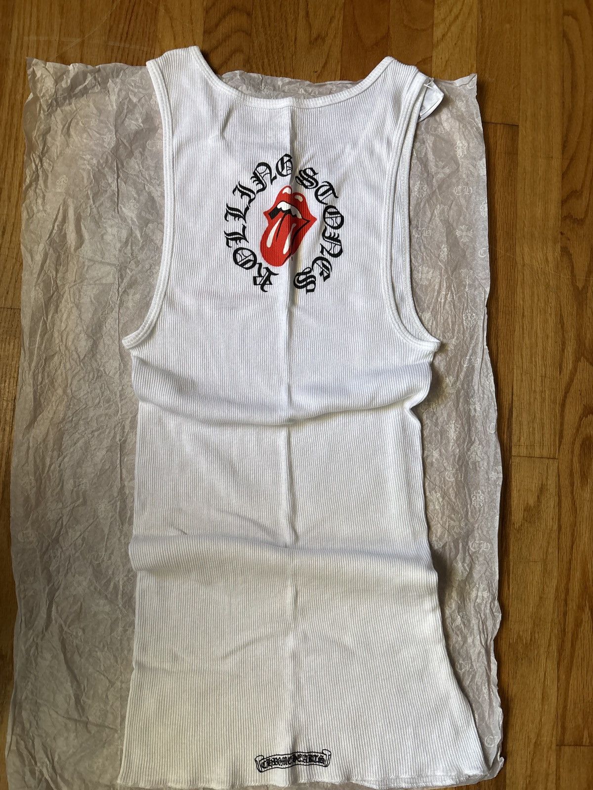 Chrome Hearts × The Rolling Stones Chrome hearts rolling stones 2024 tour tank top white large Size US L / EU 52-54 / 3 - 2 Thumbnail