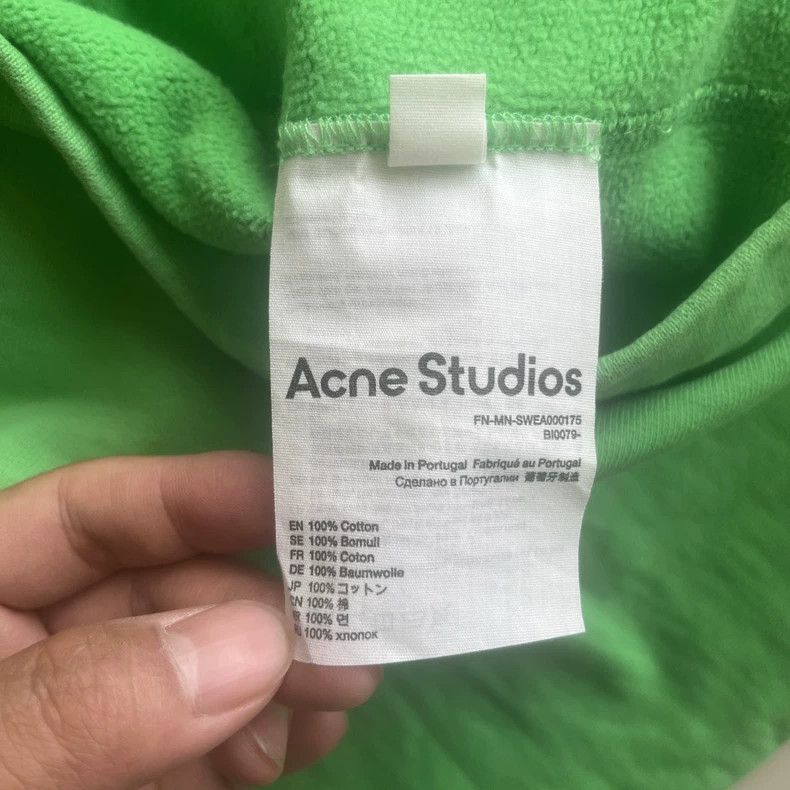 Acne Studios A bottle of green hooded sweatshirt